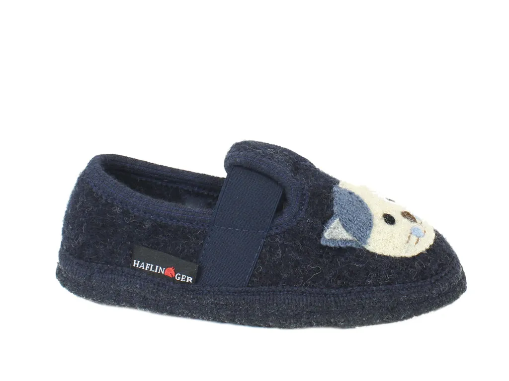 Dive Gear Slip On Haflinger Children's slippers Pets Blue