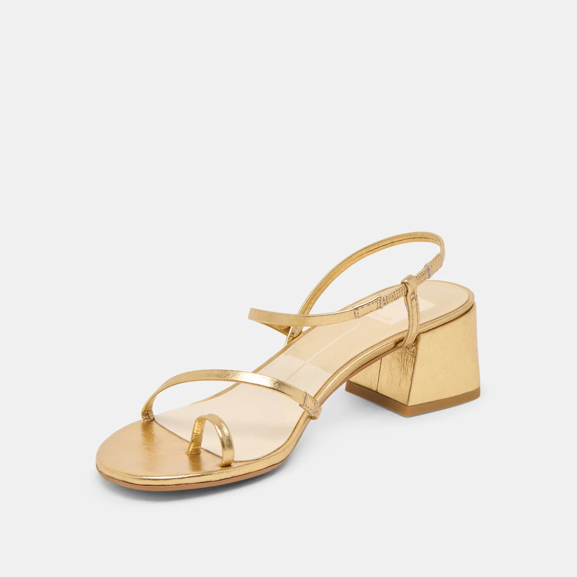 Modern Steps TRINI HEELS GOLD LEATHER