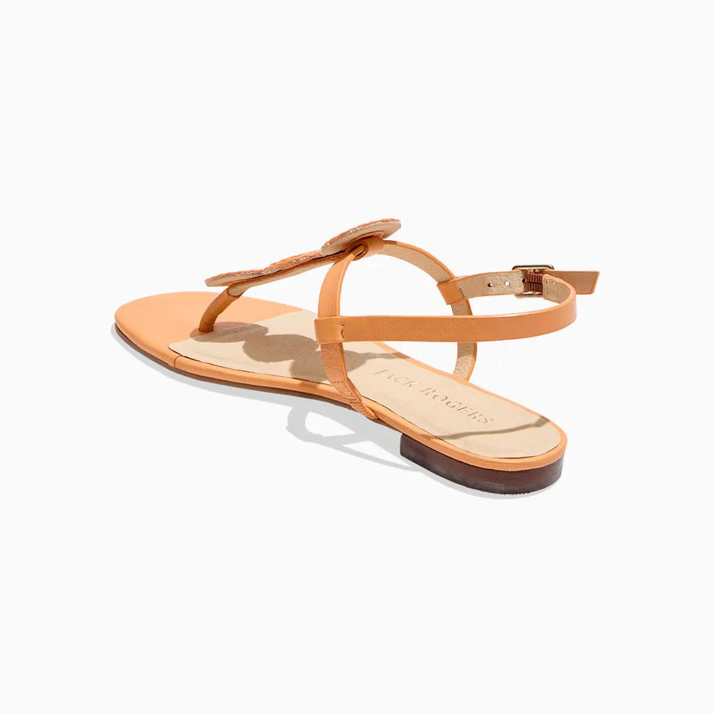 Quick Flow Worth Raffia Flat Sandal
