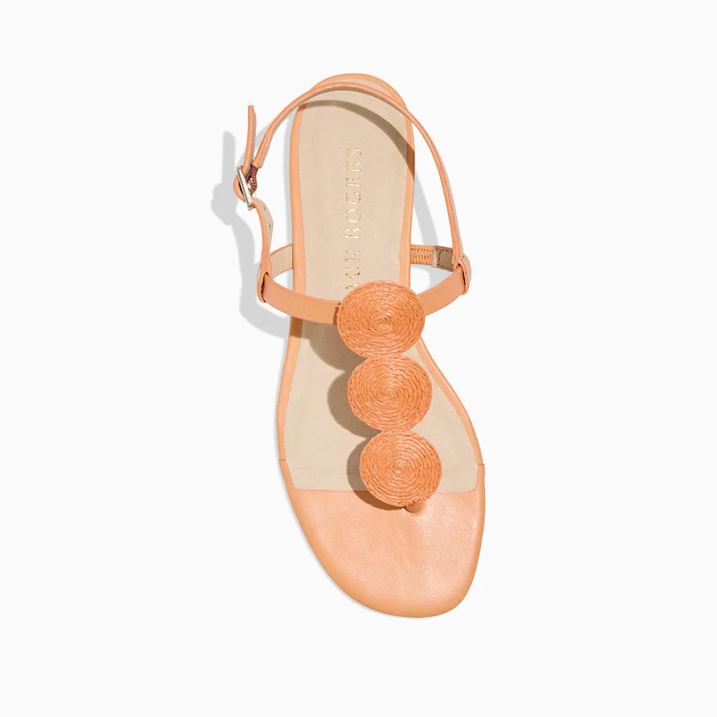 Worth Raffia Flat Sandal Durable Fabric