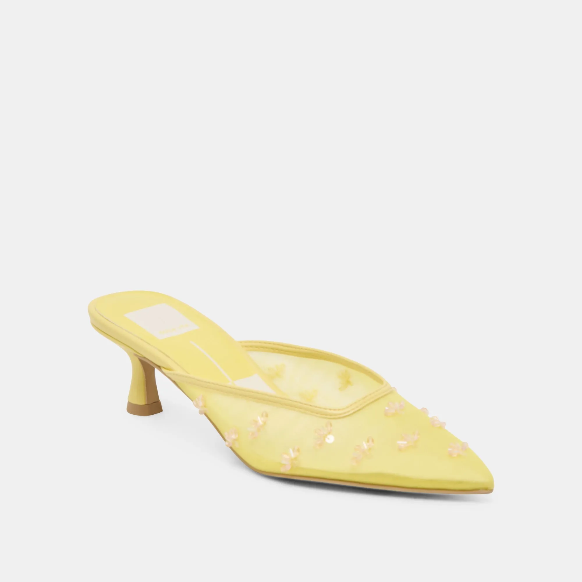 CLARA HEELS LEMON MESH Luxury Heels for Office