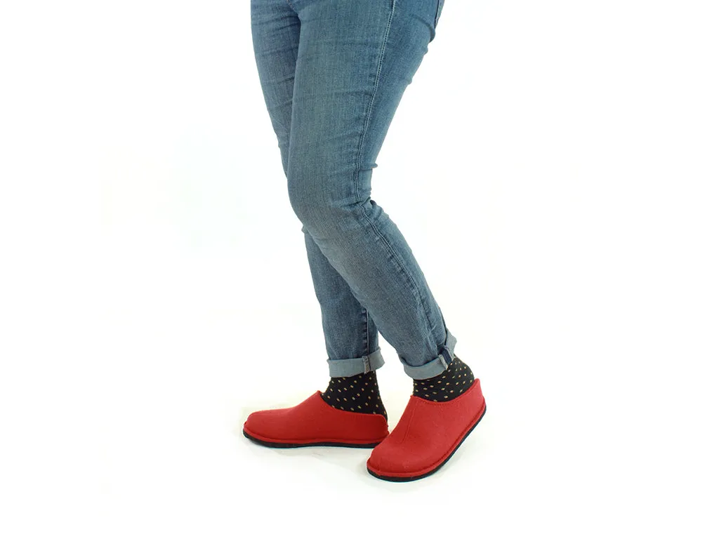 Haflinger Slippers Flair Smily Rubin Resilient Heel Cushion