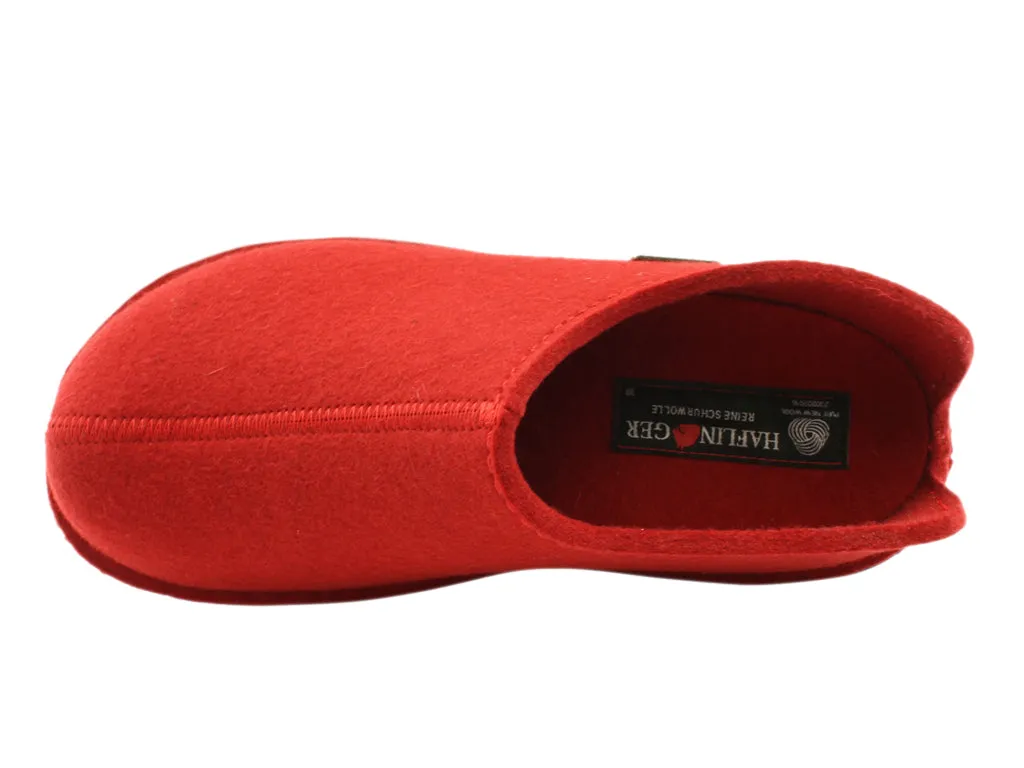 Slip-Resistant Sole Haflinger Slippers Flair Smily Rubin
