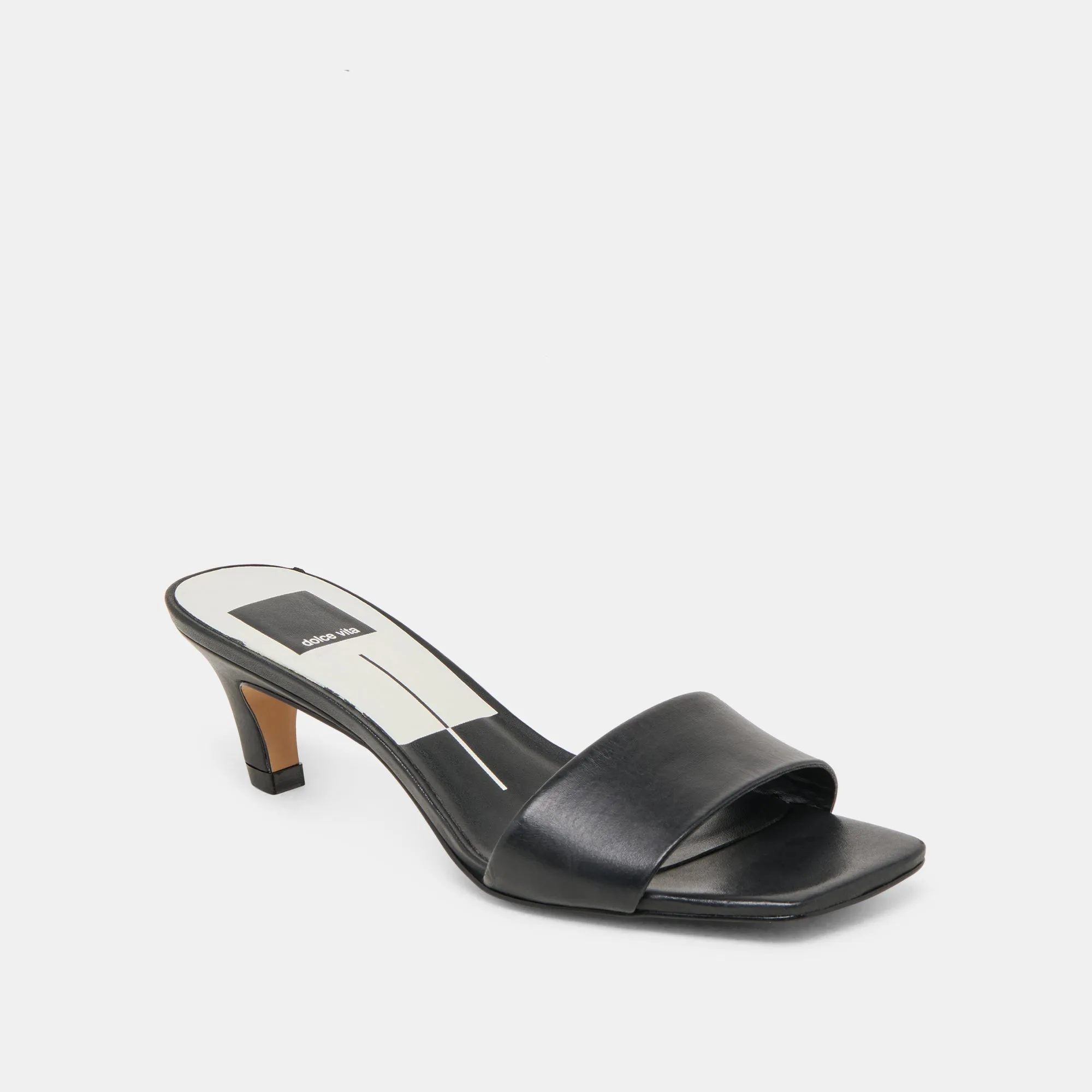 REXA HEELS BLACK LEATHER Stable Structure