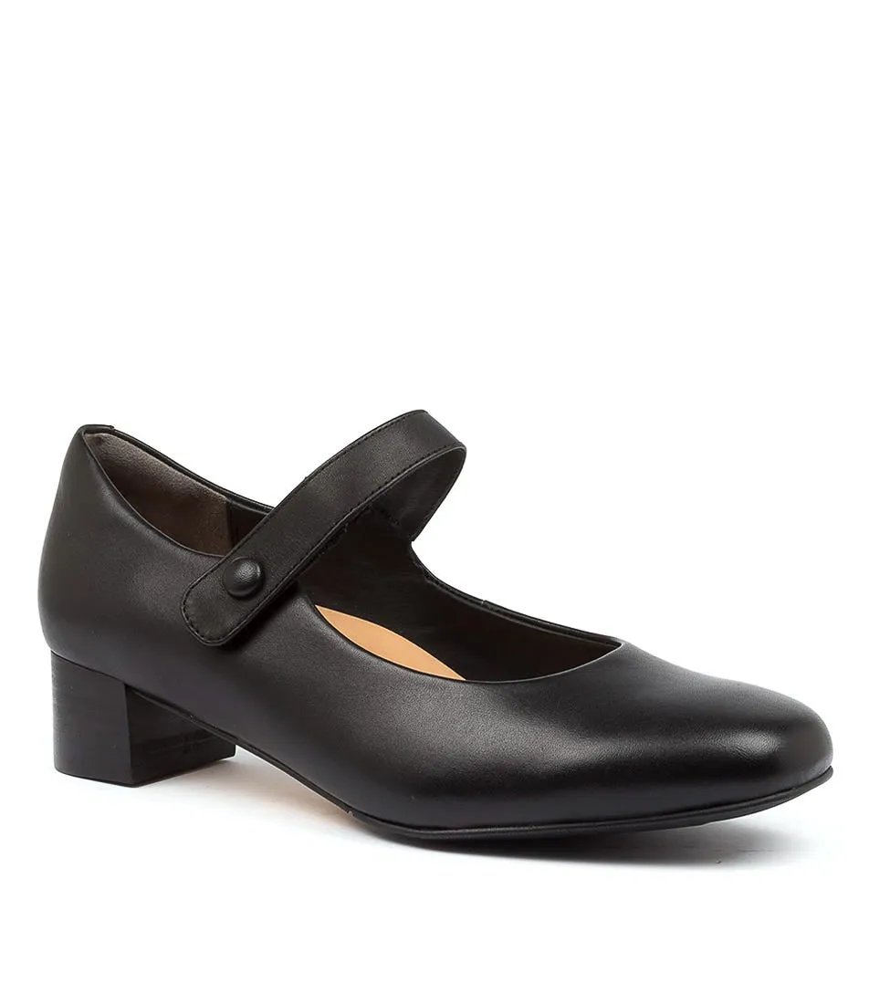 Professional Heels Comfortable Day Pumps ZIERA KITTY BLACK