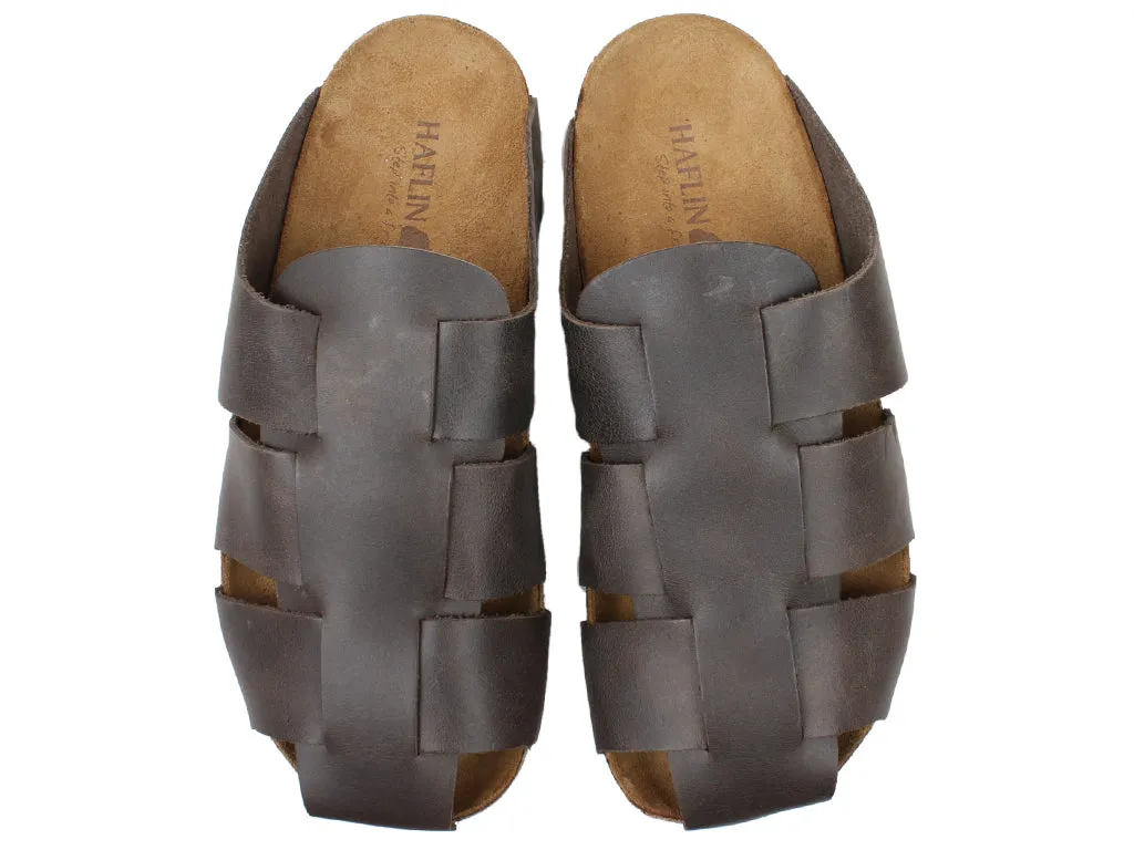 Haflinger Men's Sandals Pius Brown Green Core