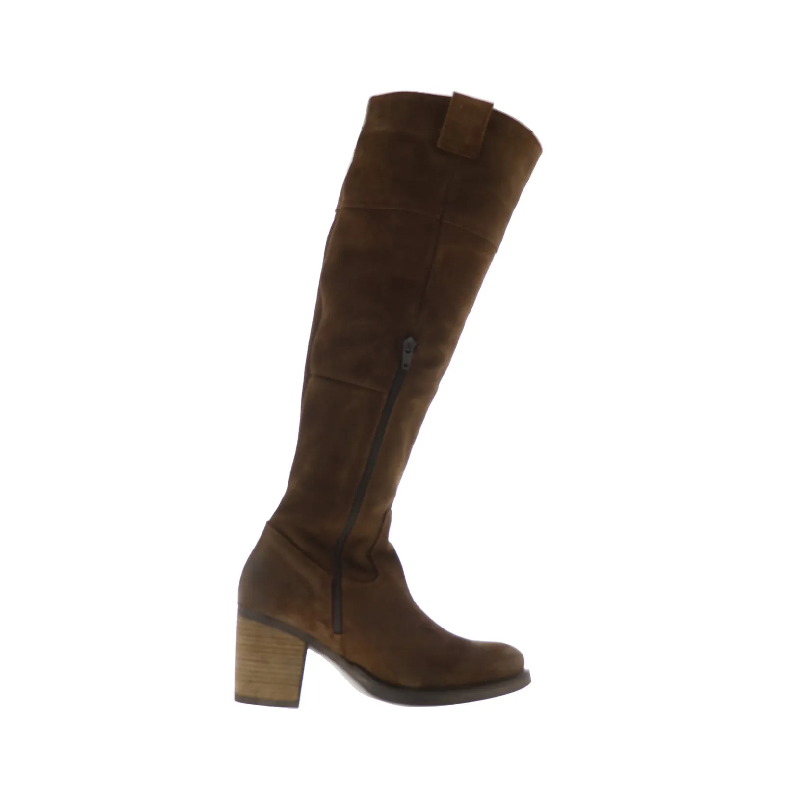 Bos. & Co. Horton Womens Brown Suede Zipper Knee High Boots Low Maintenance