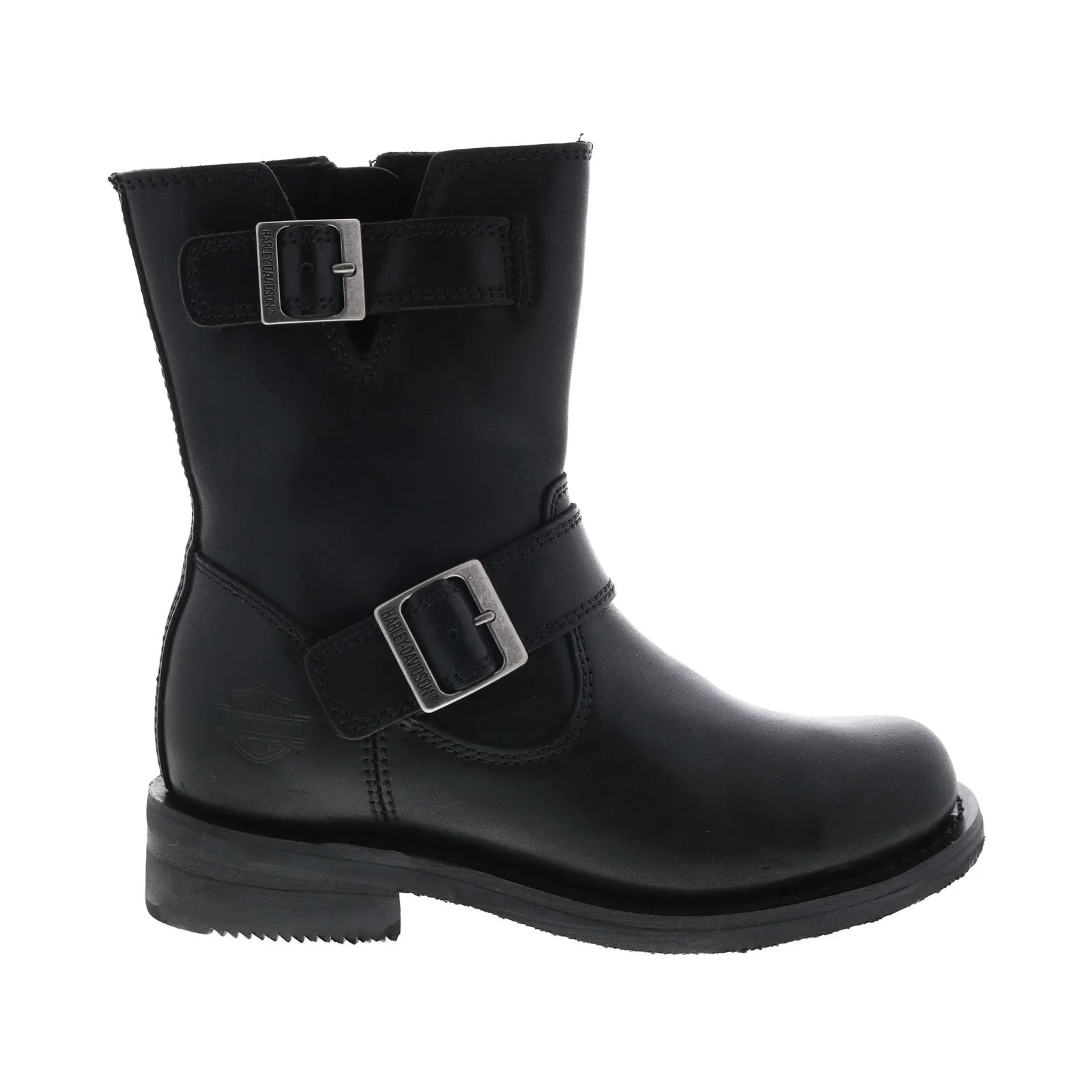 Harley-Davidson Barlyn 7" Engineer D84721 Womens Black Motorcycle Boots Stylish Protection Slip-On Design