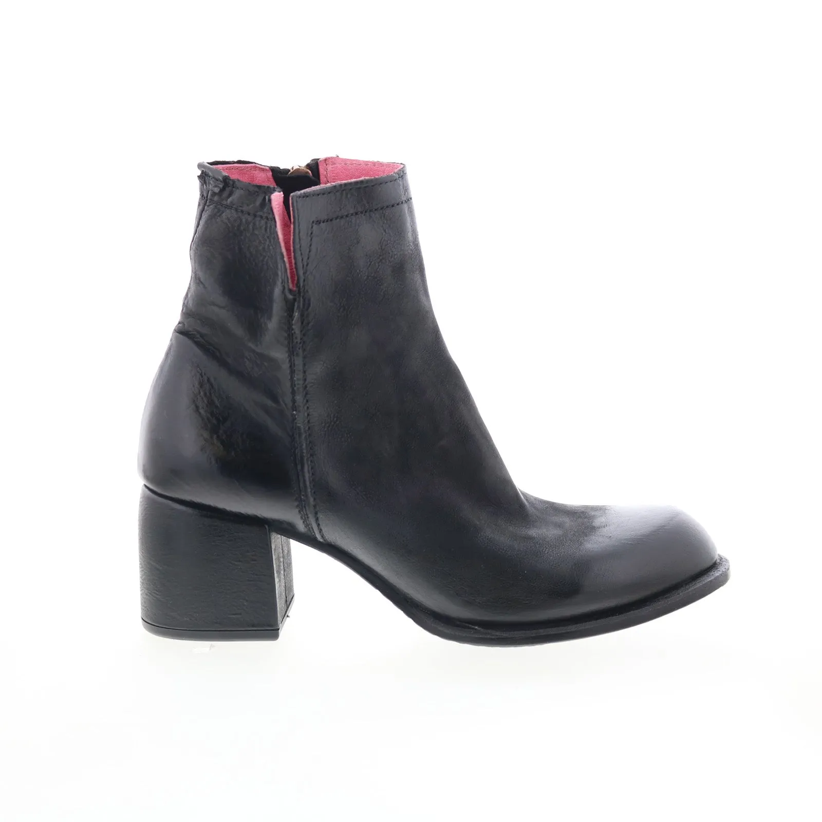 A.S. 98 Grove Womens Black Leather Zipper Ankle & Booties Boots Urban Hiker Cozy Feel