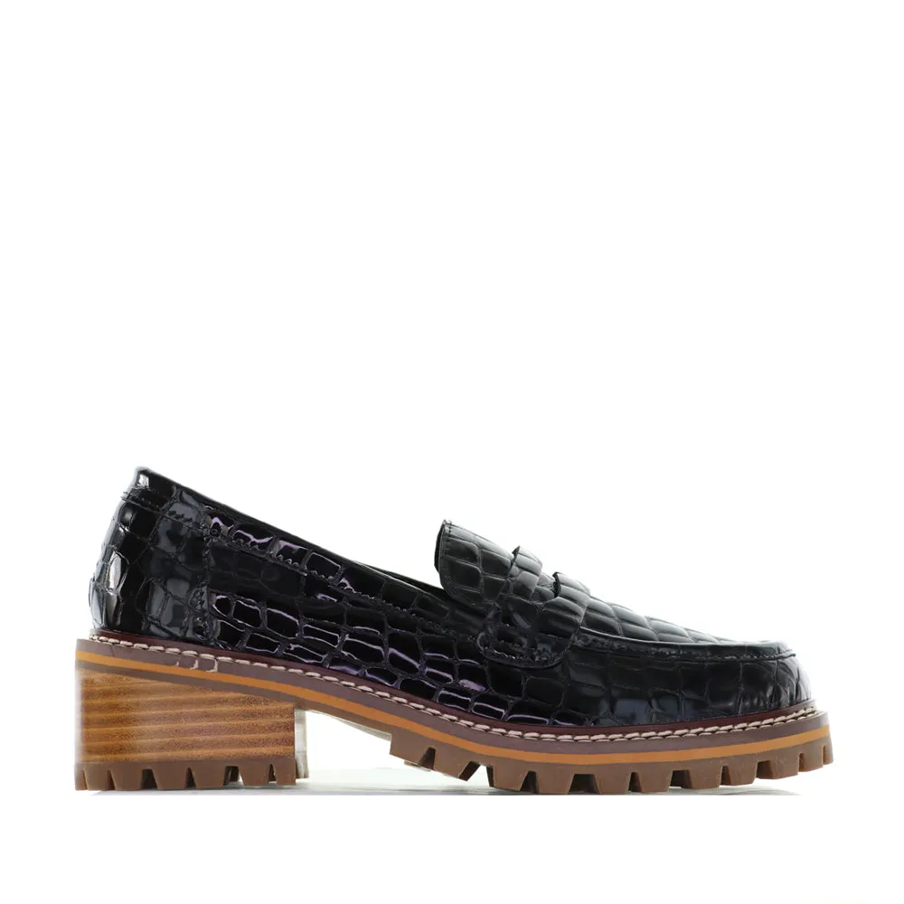 LE SANSA ZOEY BLACK CROC Core Comfort Clean Walk