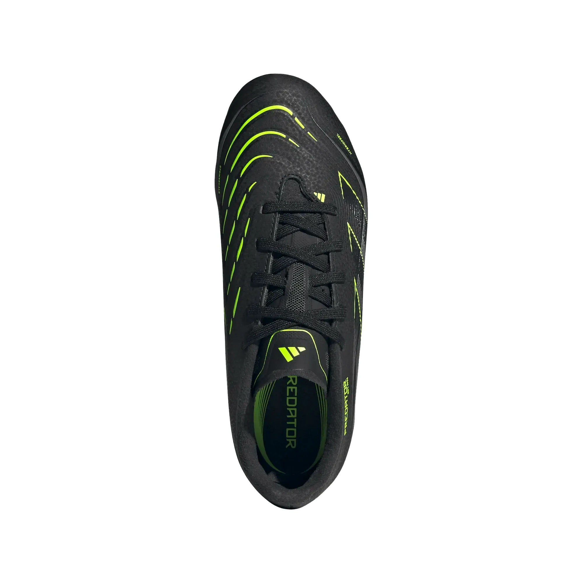 Step Forward Multi Surface adidas Predator League Firm Ground/Multiground Junior Soccer Cleats (Black/Lucid Lemon)