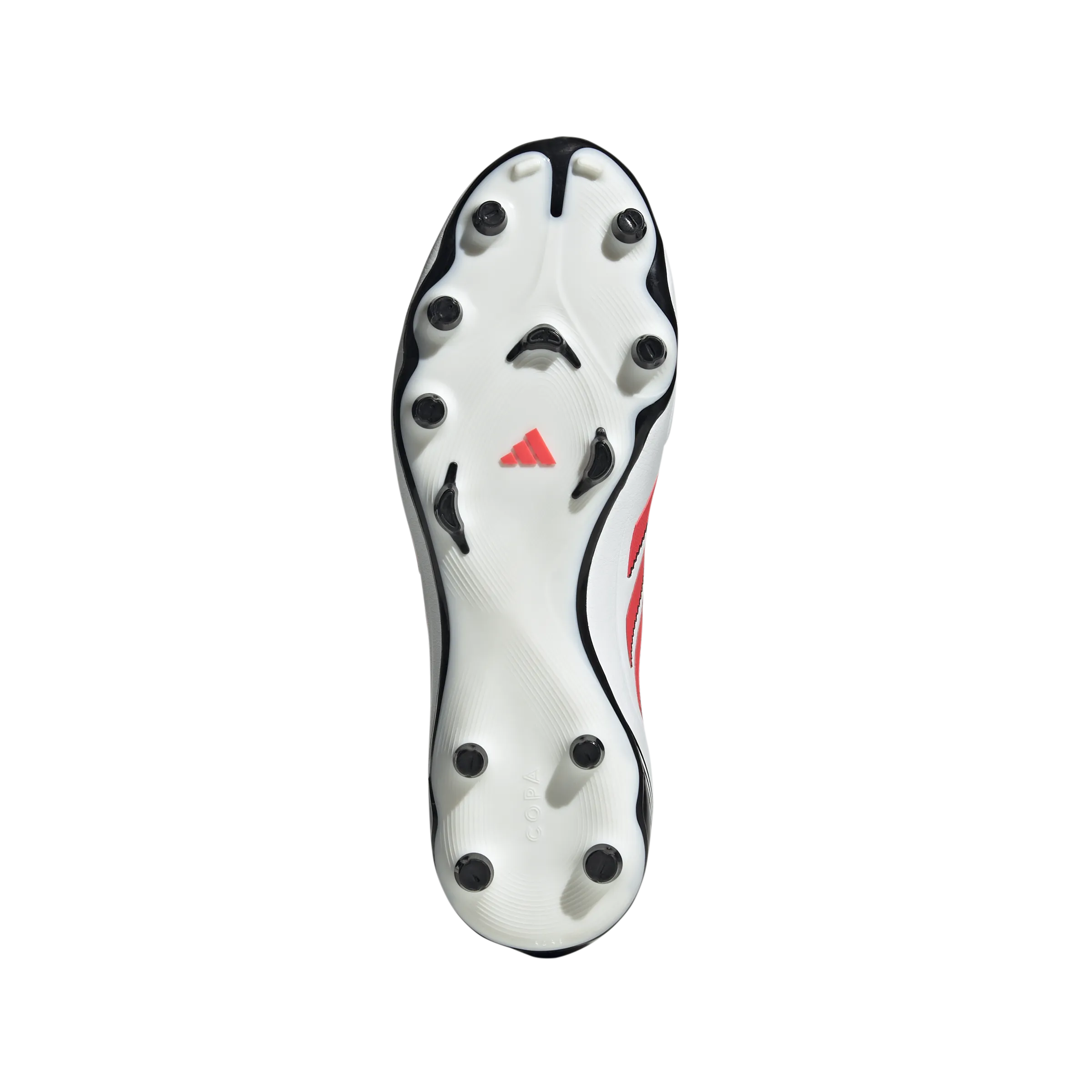 Adidas Copa Pure 3 League FG Football Boots (Cloud White/Lucid Red/Core Black) Secure Sole decorative