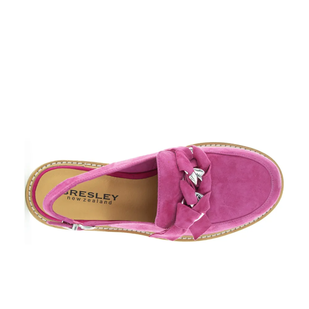 Popular knee - high BRESLEY DOSILE HOT PINK SUEDE