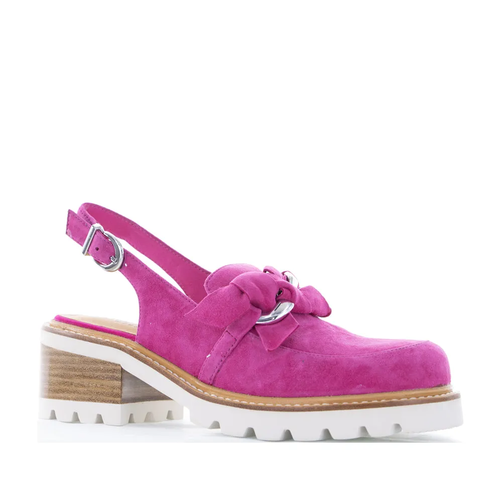 least dancing BRESLEY DOSILE HOT PINK SUEDE