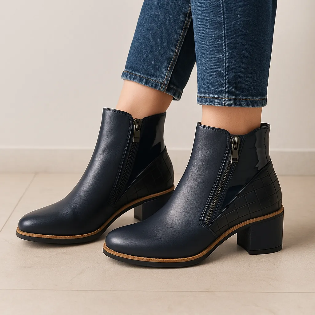 LE SANSA REFINE NAVY zip most trendy