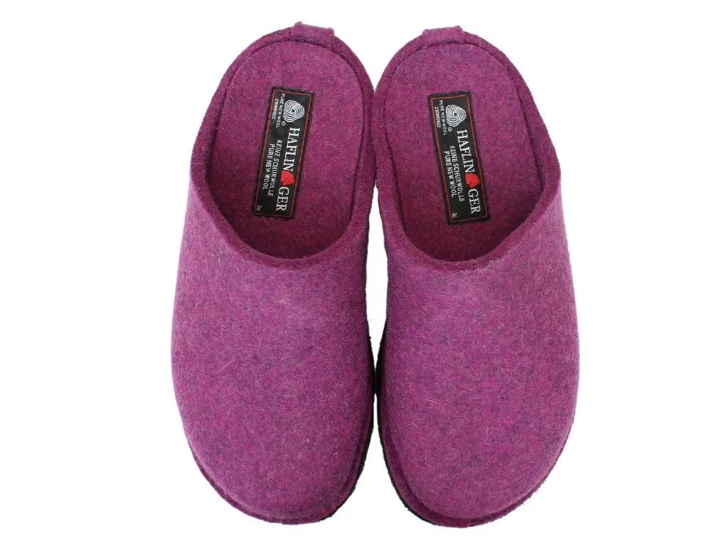 Cushioned Fit Haflinger Slippers Flair Soft Mulberry
