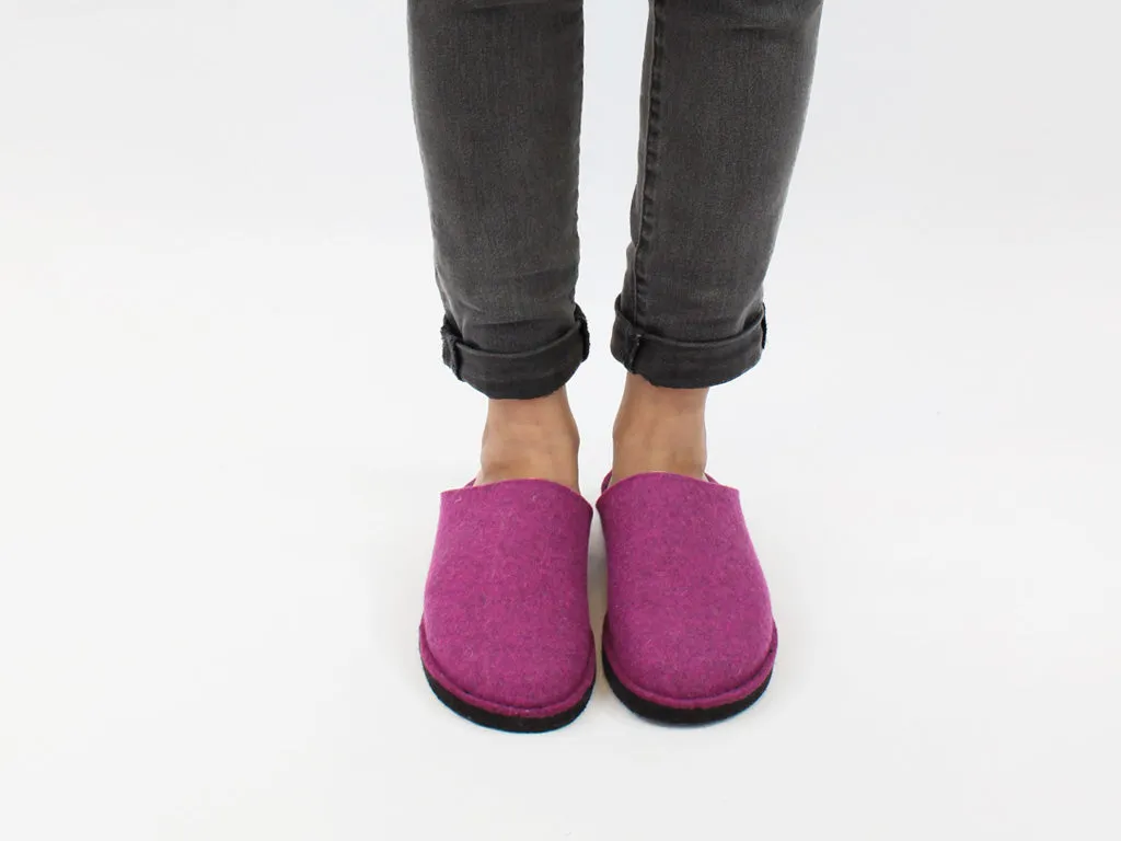 Slip Fit Sandals Haflinger Slippers Flair Soft Mulberry