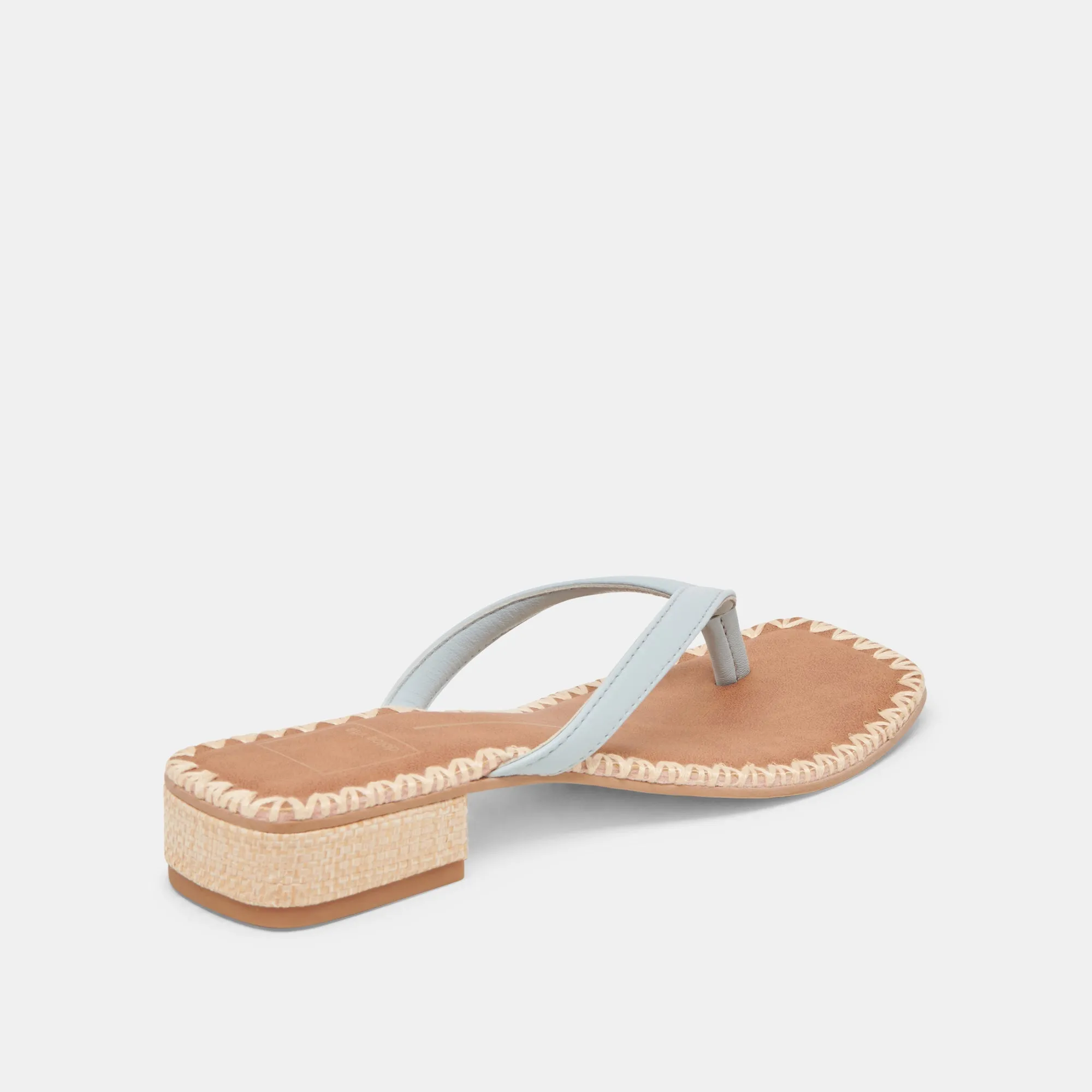 BARTY SANDALS ICE BLUE LEATHER Casual Office Heels