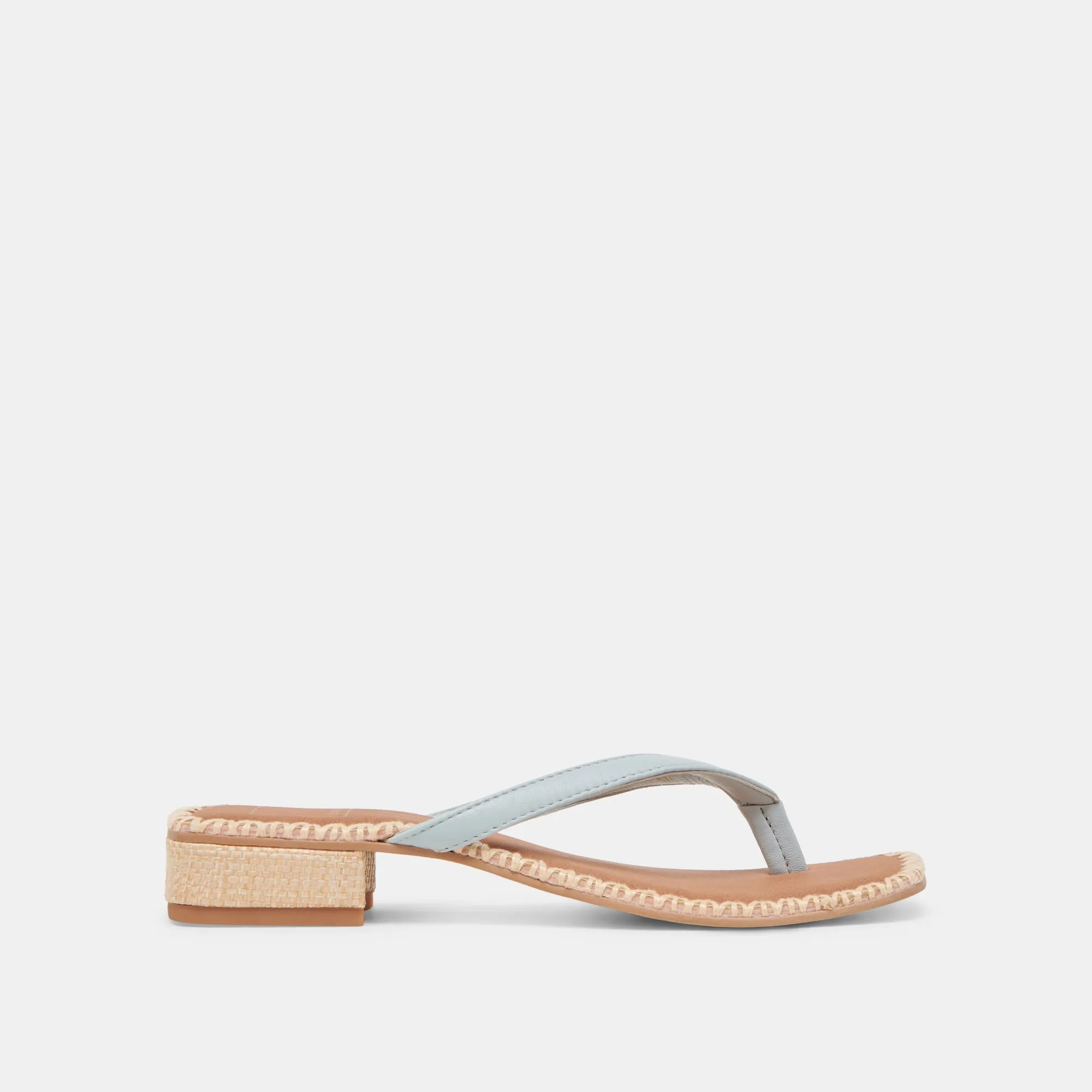 BARTY SANDALS ICE BLUE LEATHER Body Align Cushion Lining