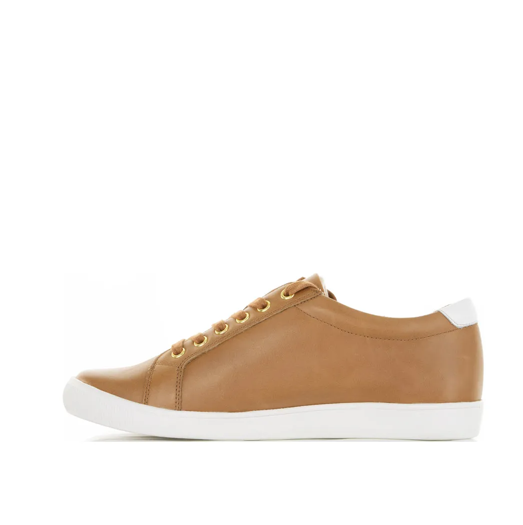 ZIERA DIANN TAN WHITE Elastic laces