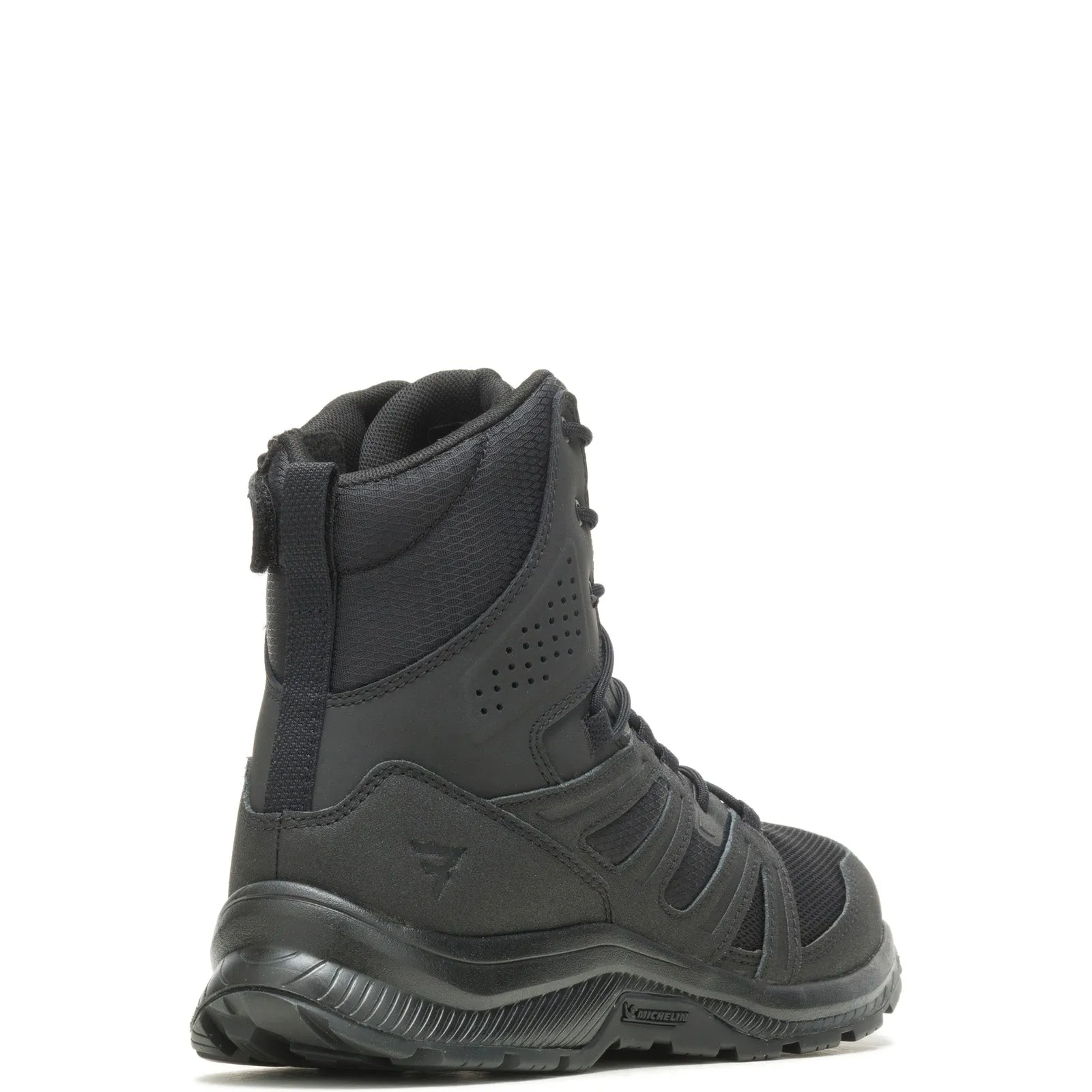 Bates Rallyforce Tall Zip E04160 Mens Black Leather Tactical Boots Brogue Detail Outdoor Travel