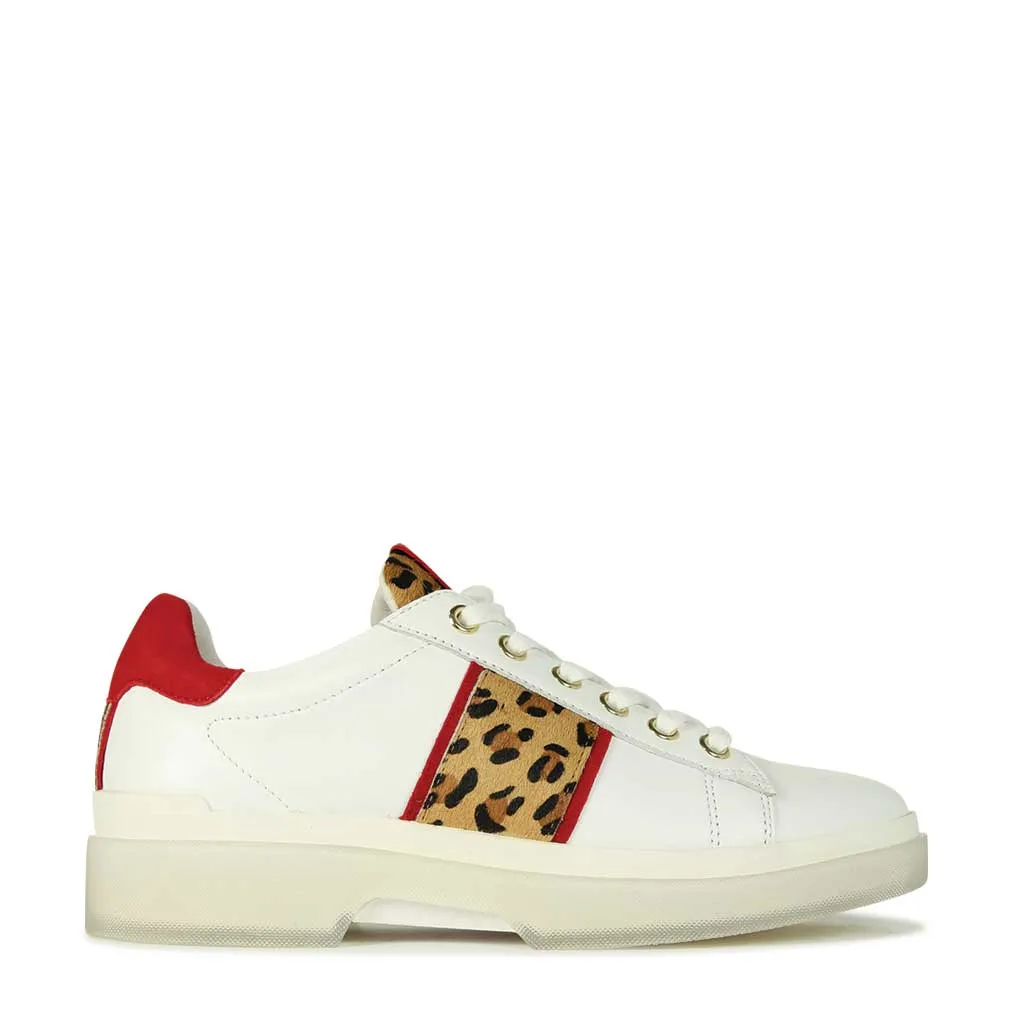 Grab Leather Sneakers Red adults' time-saving