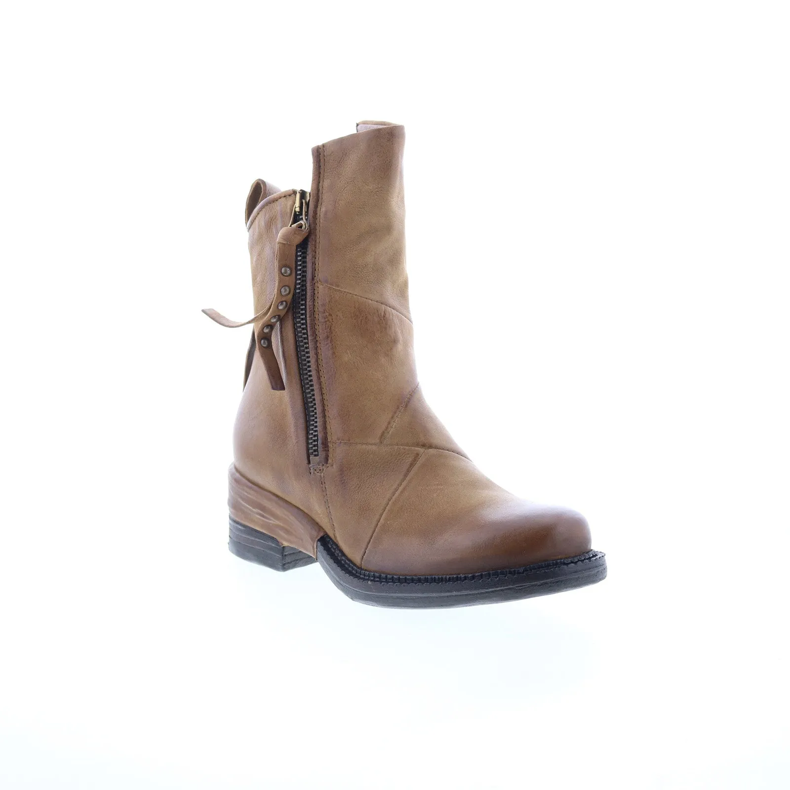 hiking adventure A.S. 98 Stratford Womens Brown Leather Zipper Casual Dress Boots