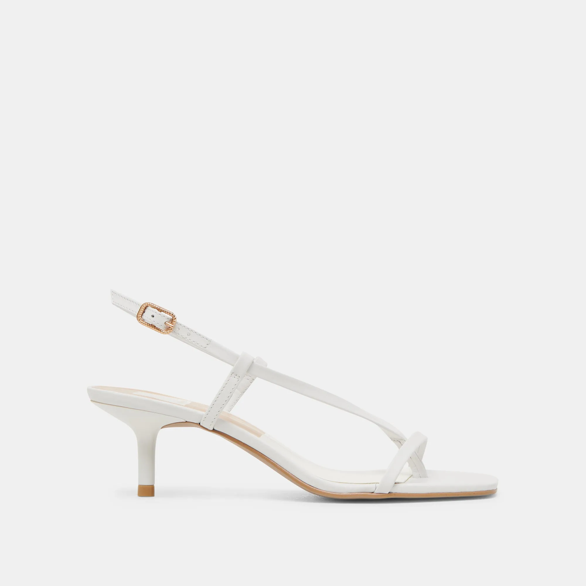 Beach Wedding Heels LAURY HEELS TRUE WHITE LEATHER