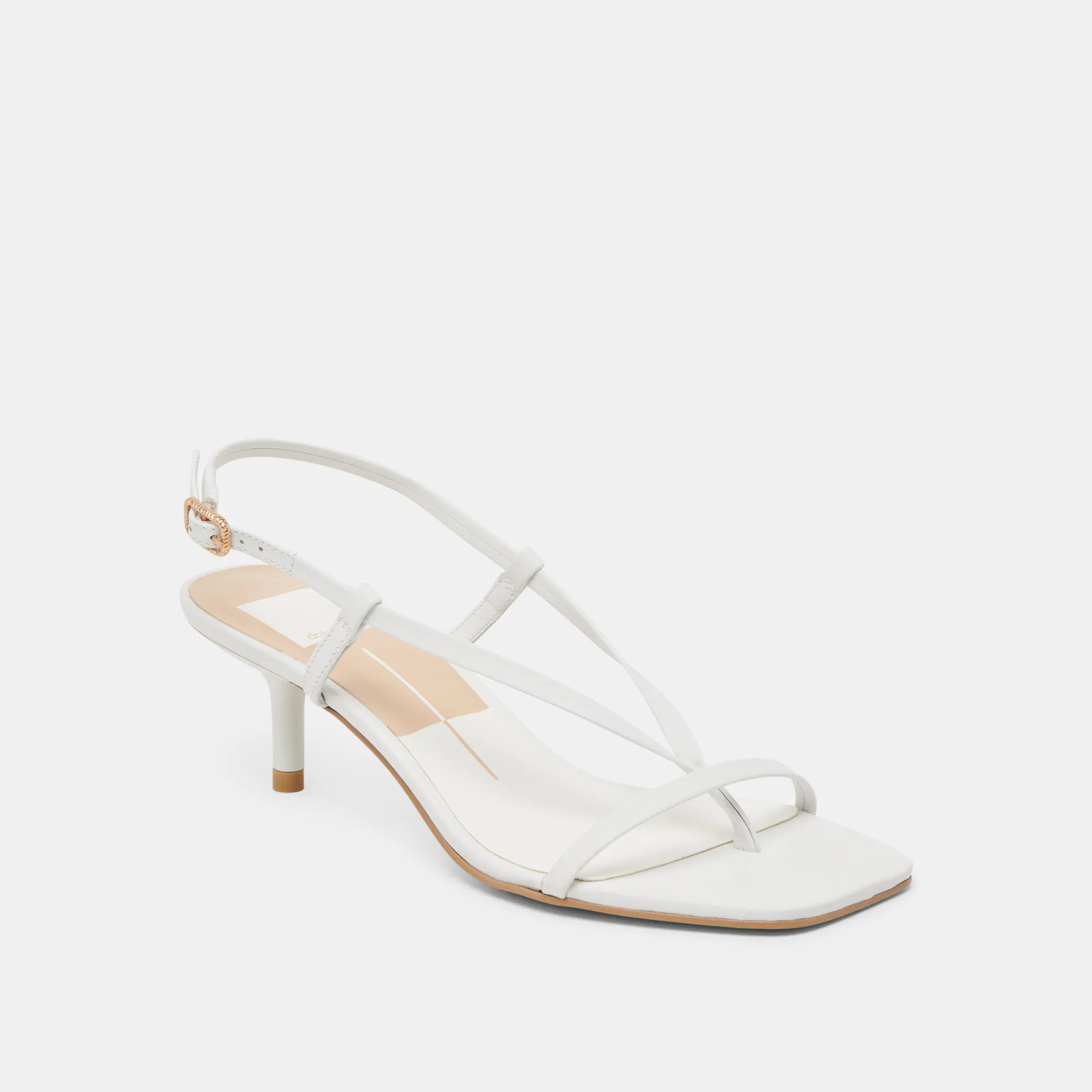 Supportive Fit LAURY HEELS TRUE WHITE LEATHER