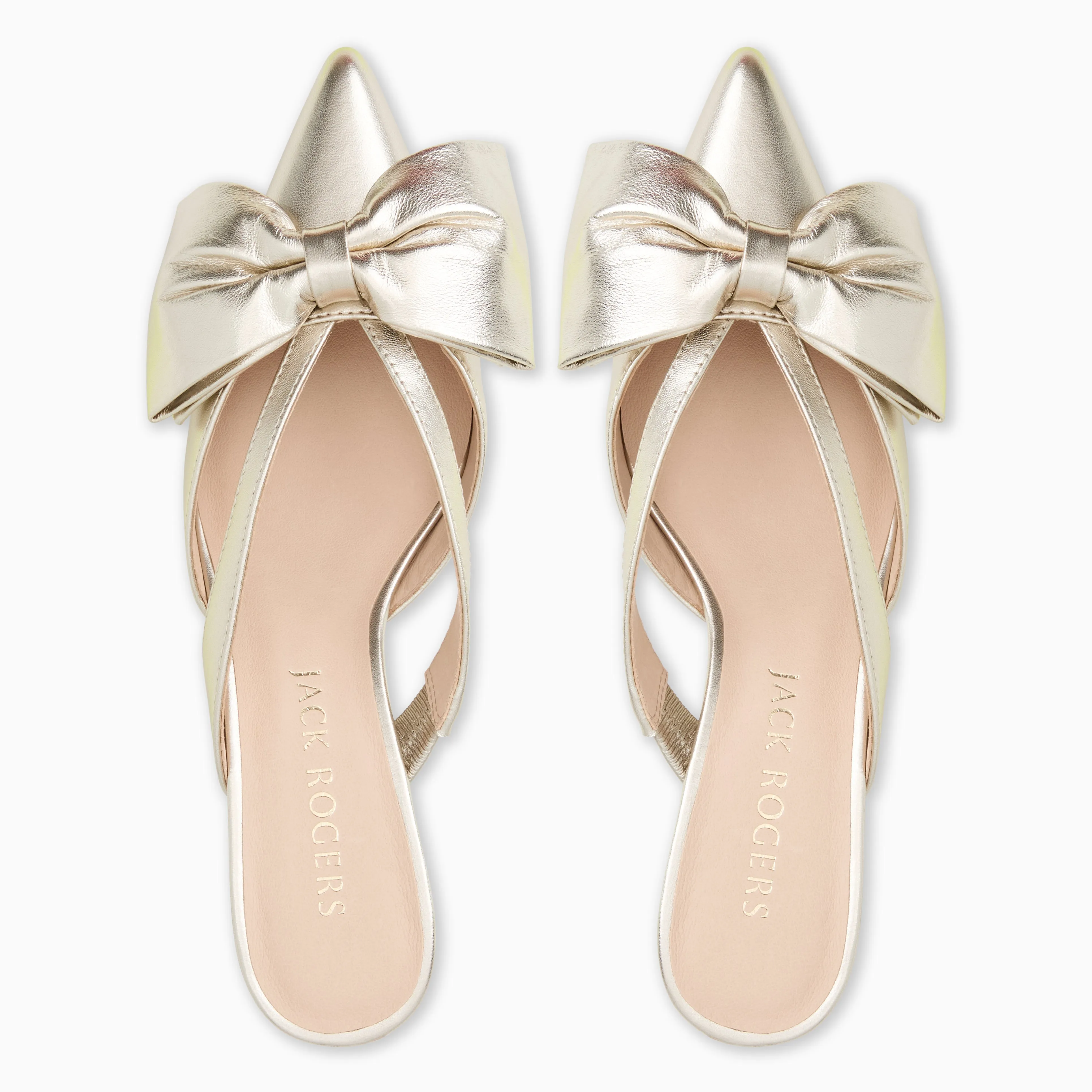 mesh construction Mountain Strong Cynthia Bow Kitten Heel Mule