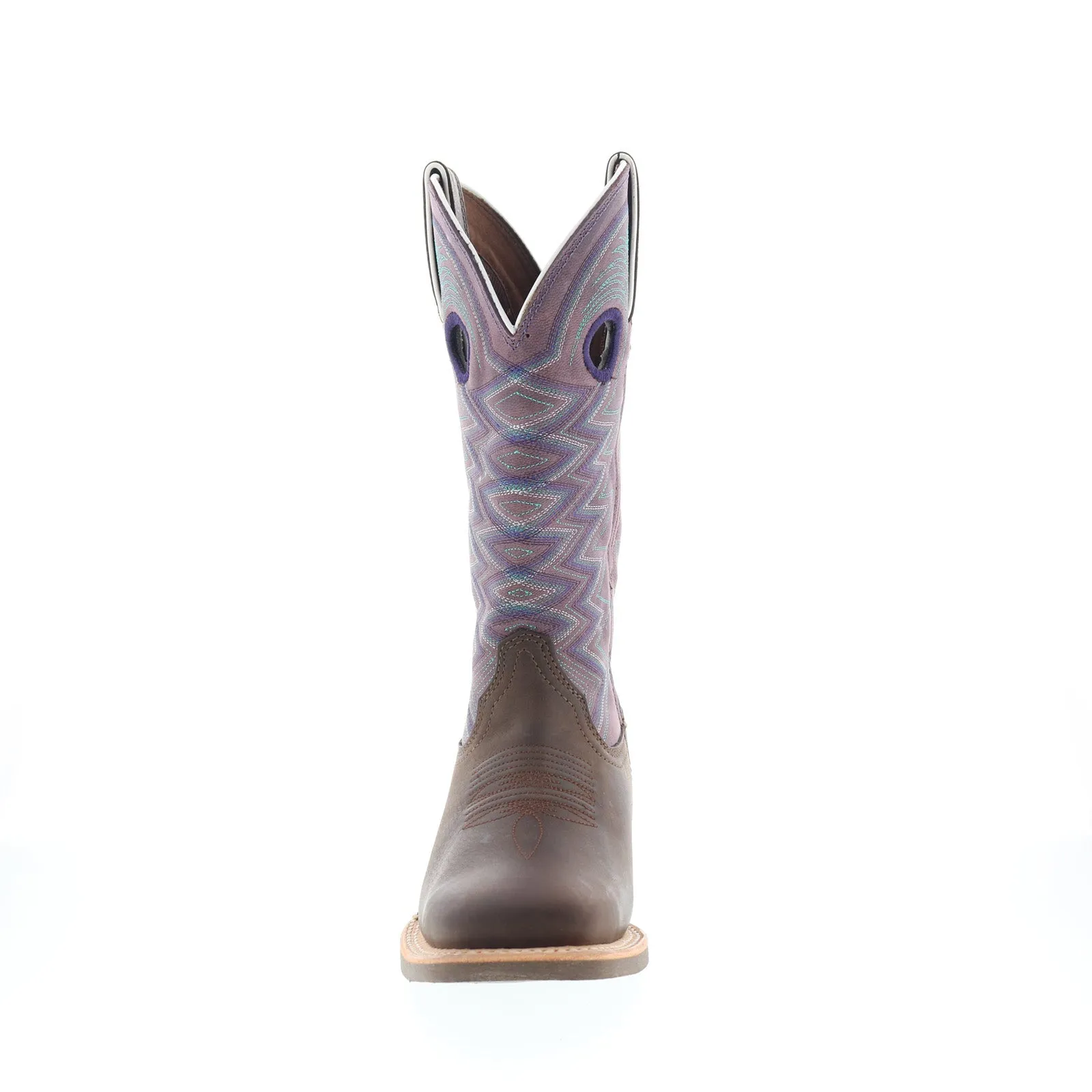 Durango Lady Rebel Pro DRD0354 Womens Brown Leather Slip On Western Boots Anti-Friction