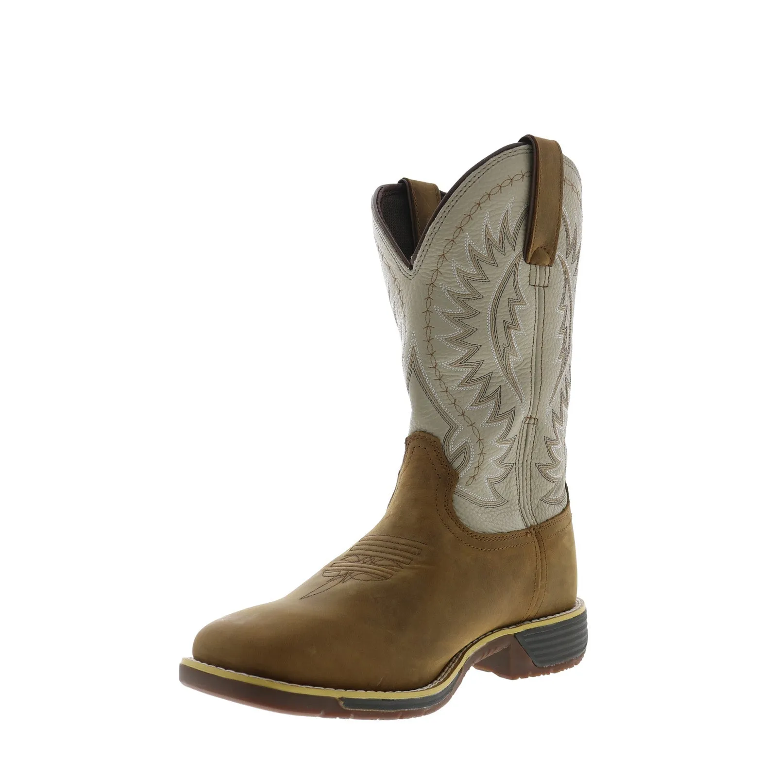 Rocky Rugged Trail Waterproof RKW0366 Mens Brown Wide Cowboy Western Boots Cool Seasons Lace-up