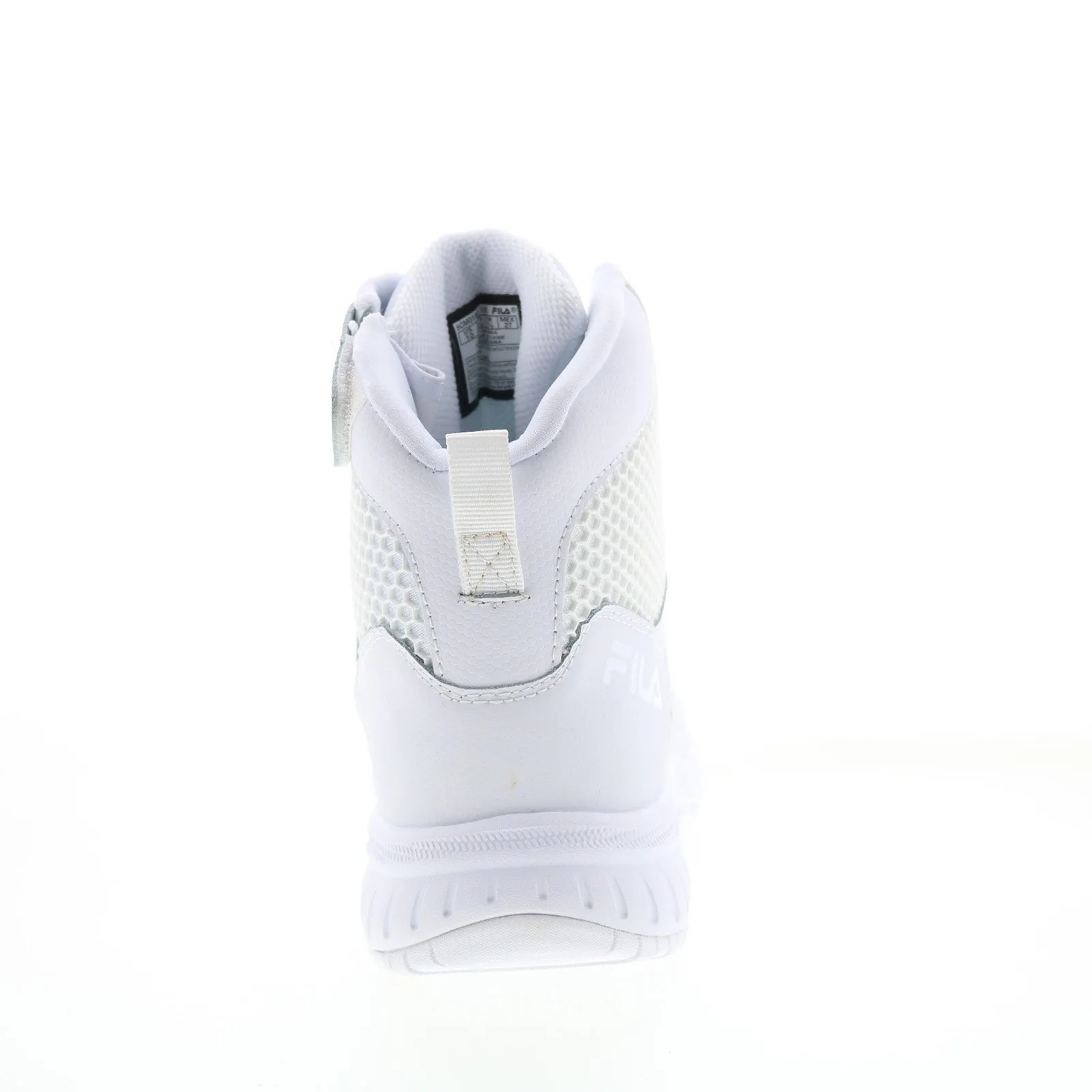 dry surface Versatile Style Fila Chastizer 5CM01821-100 Womens White Leather Lace Up Work Boots