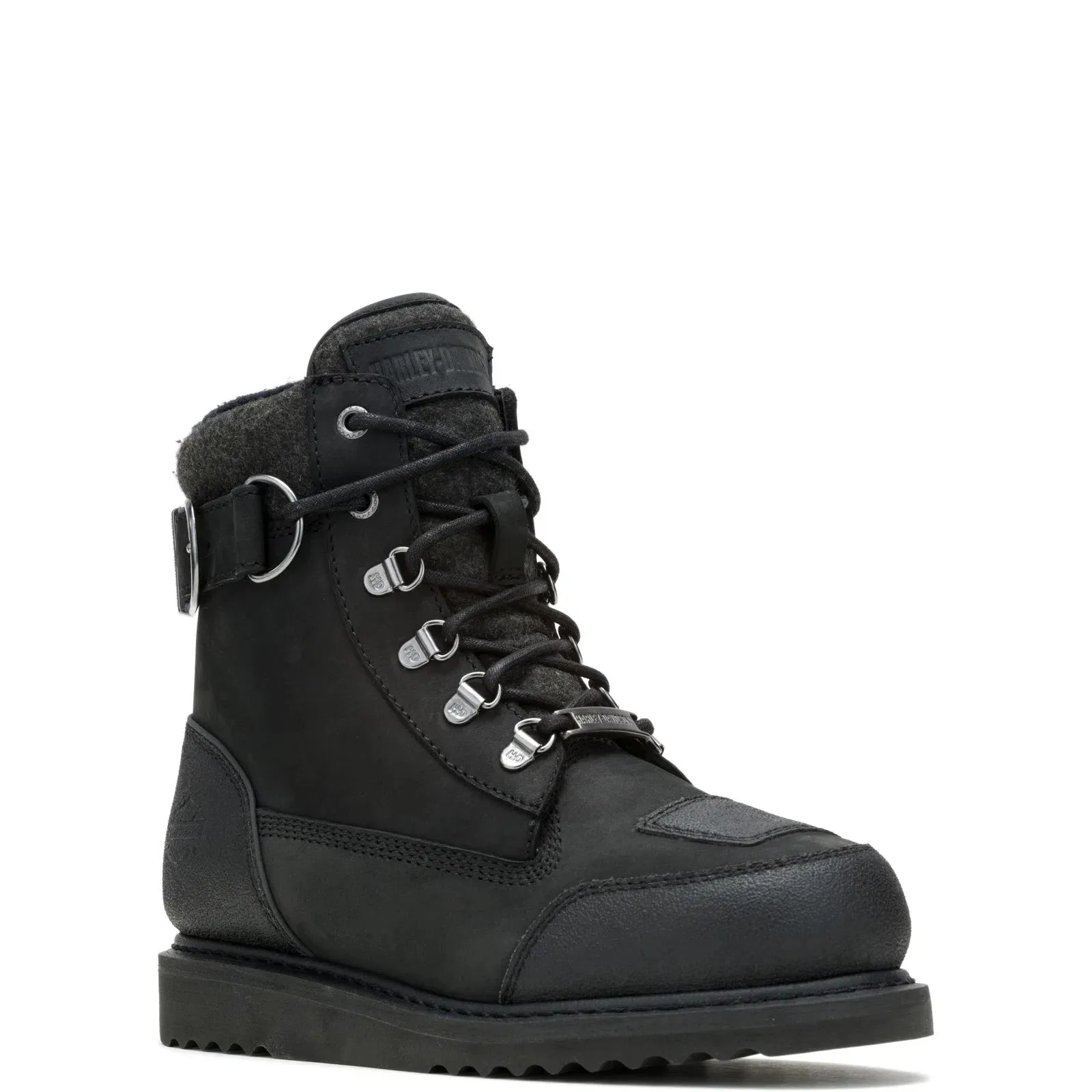 Harley-Davidson Marconi Warm 6" Waterproof Womens Black Motorcycle Boots Weekend Trip Winter Scene