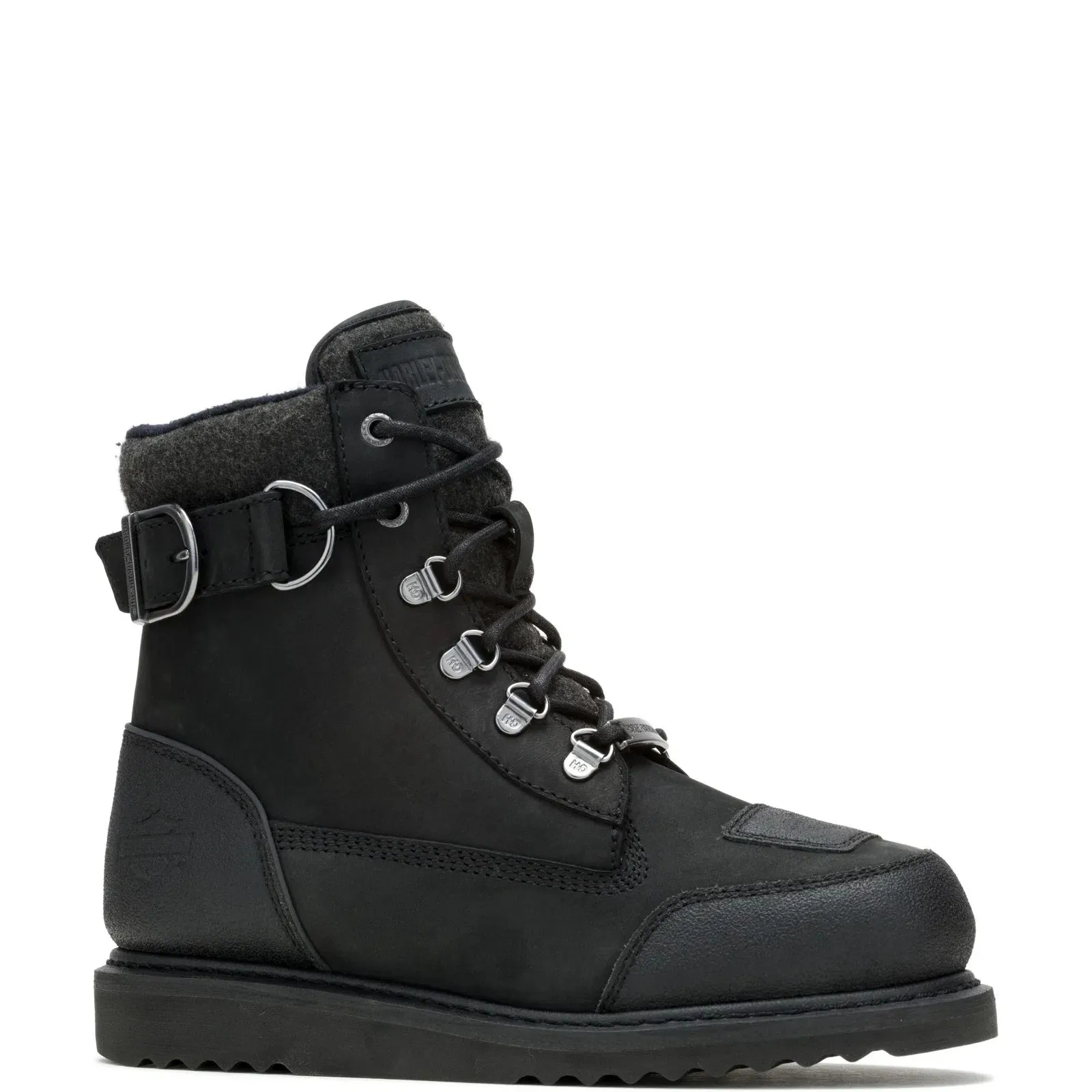 Durable Stitching Harley-Davidson Marconi Warm 6" Waterproof Womens Black Motorcycle Boots