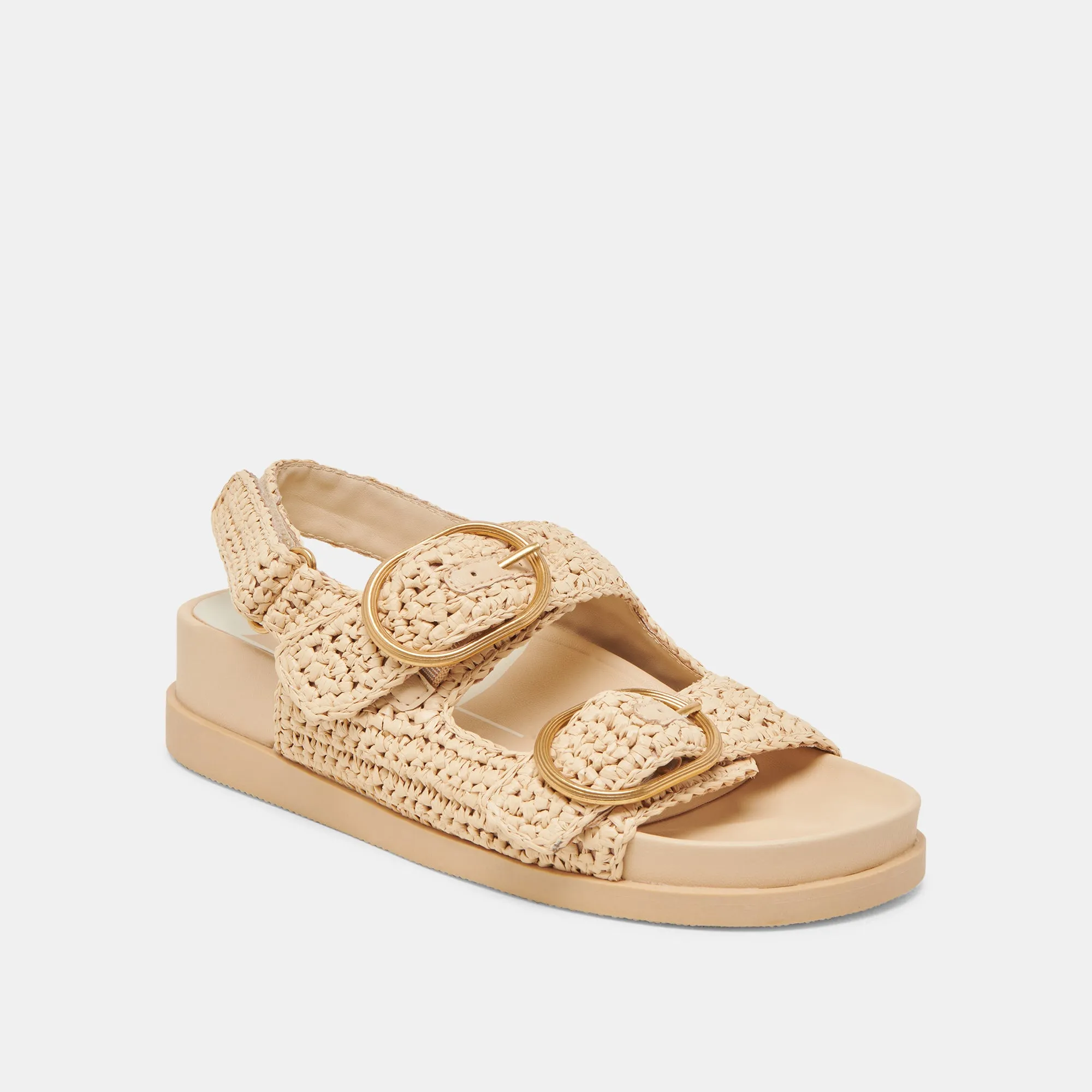 Flight Day Slim Profile STARLA CROCHET SANDALS NATURAL KNIT