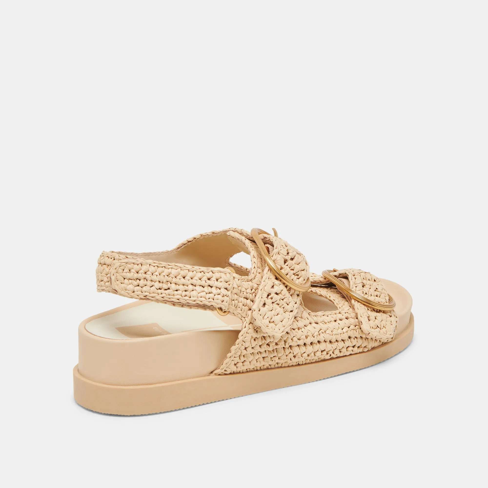 STARLA CROCHET SANDALS NATURAL KNIT Weather Easy Flexible Fit Shoes