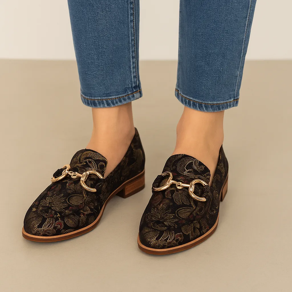 Breathable Slip-Ons Way Safe DJANGO & JULIETTE LANNCIS BLACK REGAL