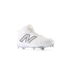 Performance Sole New Balance Men's FuelCell 4040 V7 Mid-Metal Baseball Cleats - White / Rain Cloud - M4040TW7