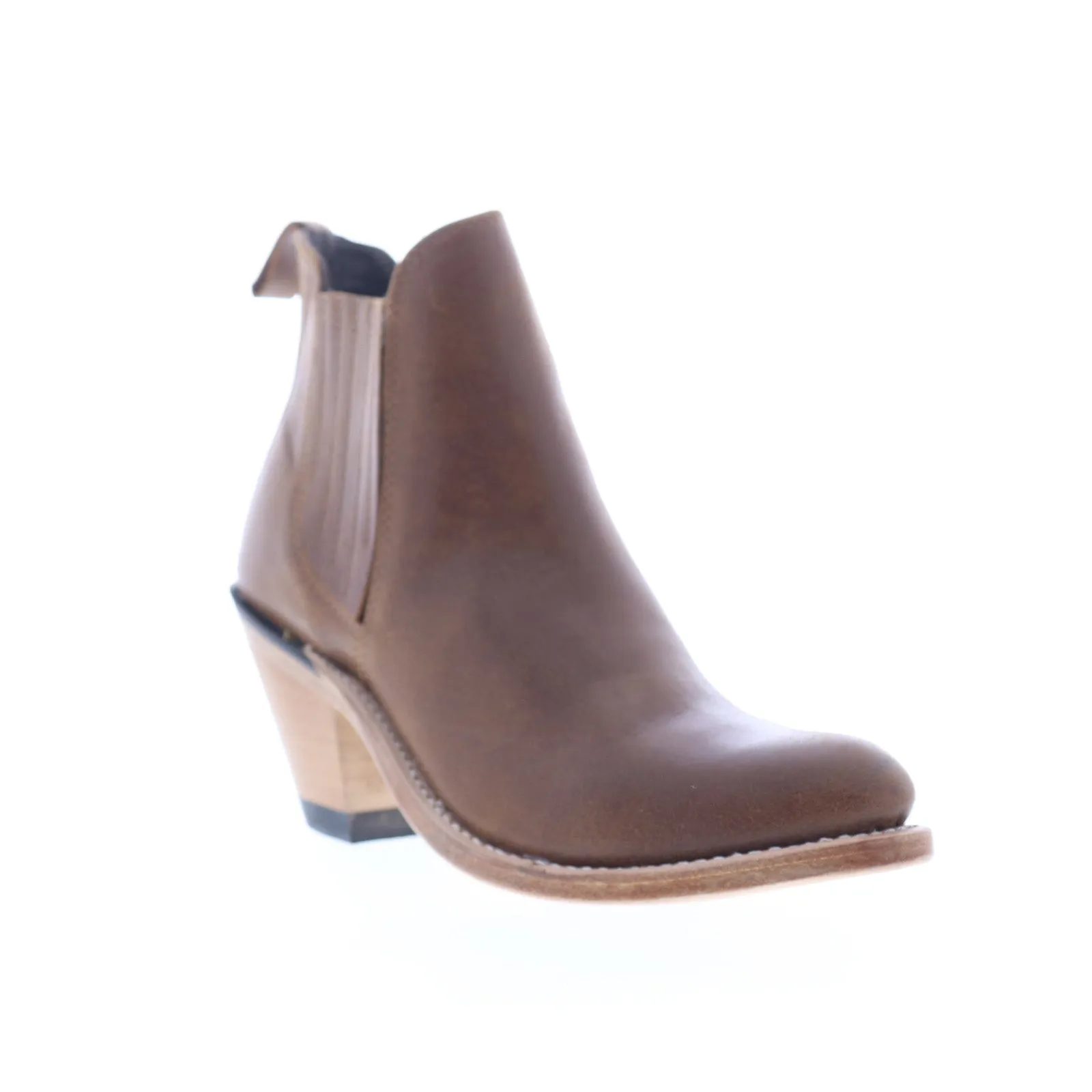 High-Performance Footwear Jama Old West 18156 Womens Brown Leather Slip On Cowboy Western Boots