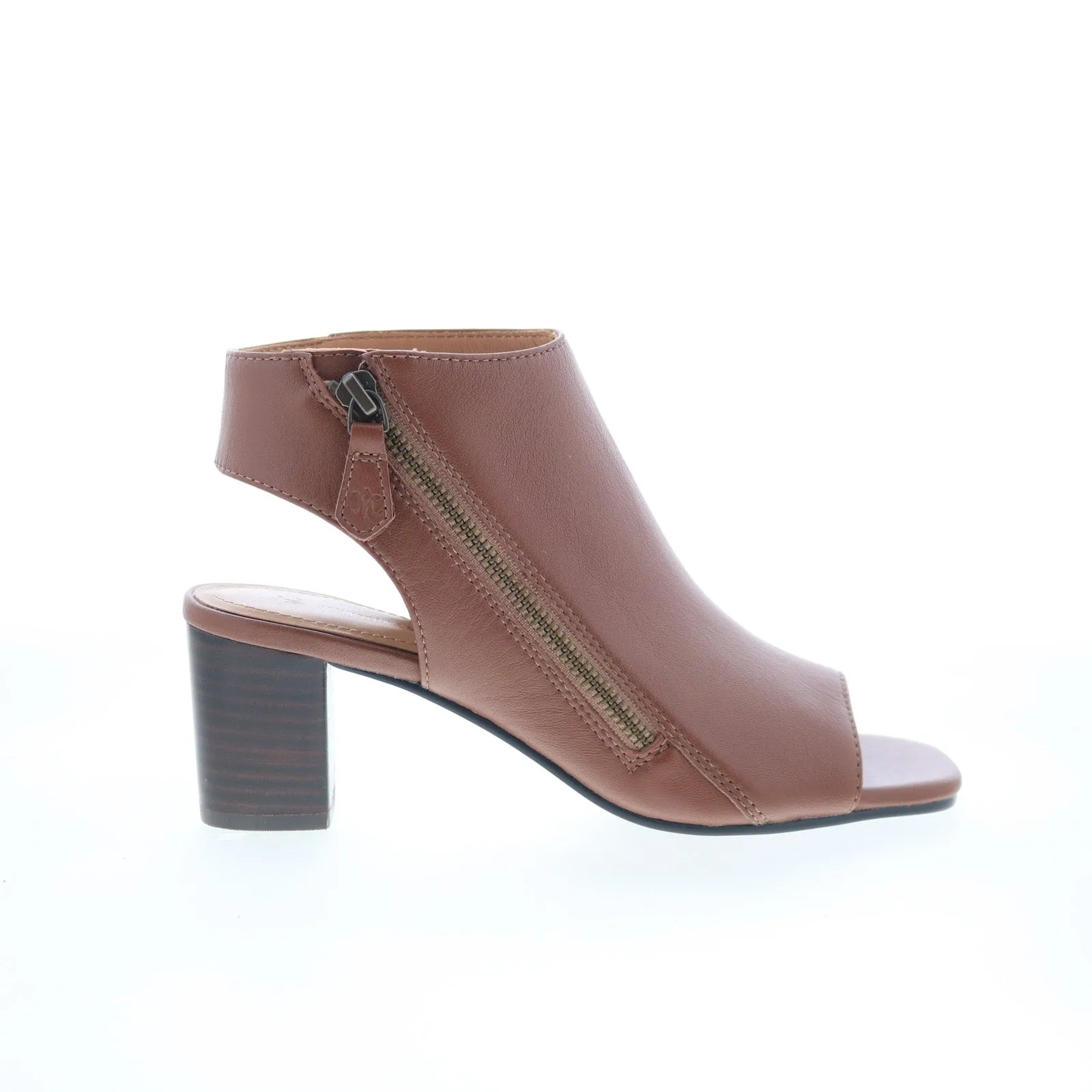 Slim Profile Johnston & Murphy Evelyn Side-Zip Bootie Womens Brown Ankle & Booties Boots