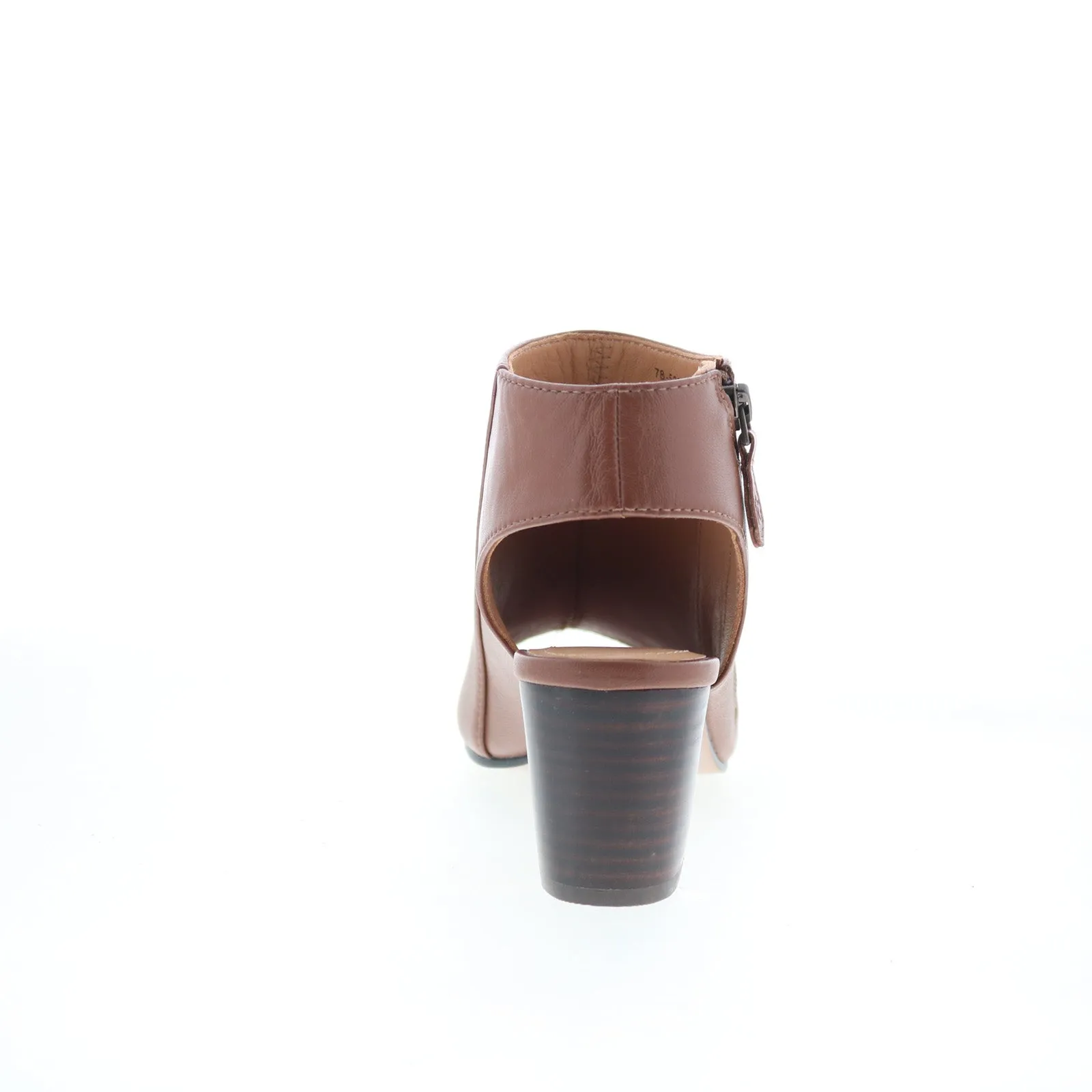 Johnston & Murphy Evelyn Side-Zip Bootie Womens Brown Ankle & Booties Boots Compact Build Tear-resistant