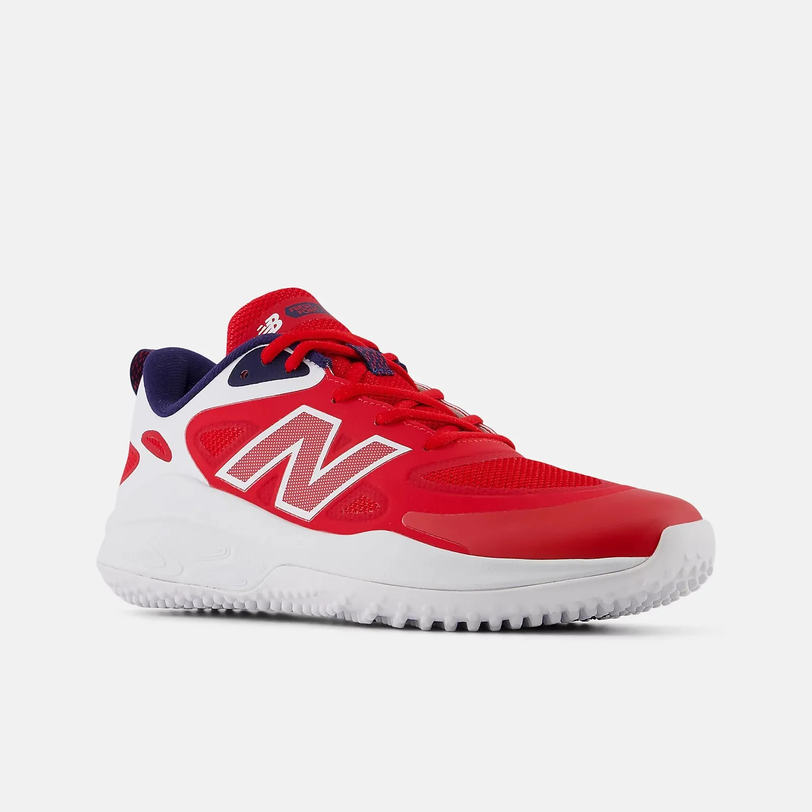 New Balance Women's Fresh Foam x Velo v4 Turf-Trainer Softball Shoes - Red/White/Navy STVELOU4 All-Weather Comfort Padded Arch