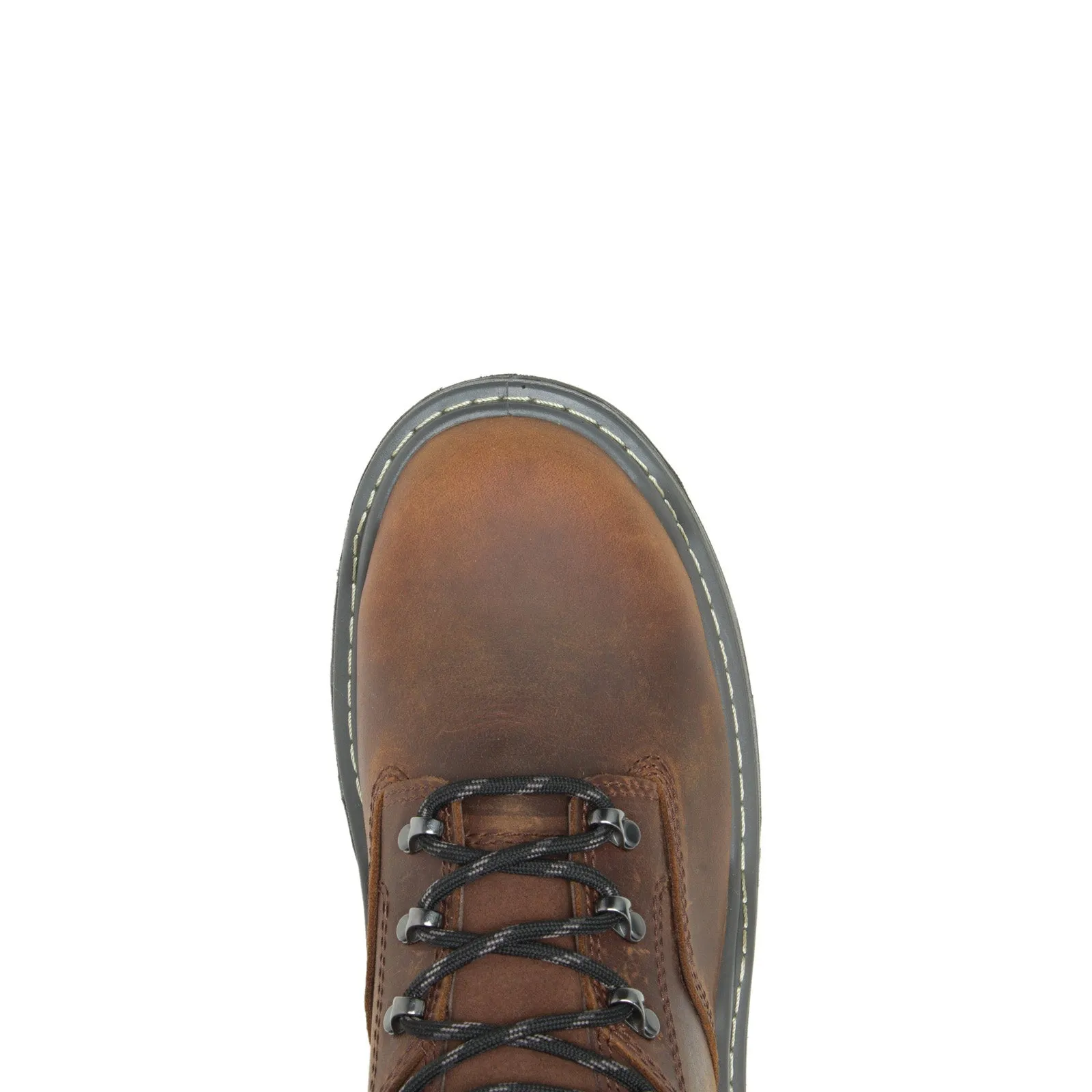 Versatile Style Combat Look Wolverine Raider DuraShocks Waterproof 8" W210112 Mens Brown Work Boots