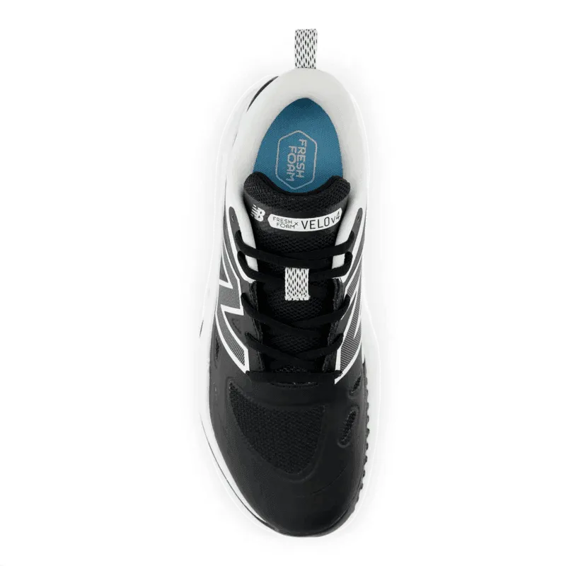 New Balance Women's Fresh Foam x Velo v4 Turf-Trainer Softball Shoes - Black STVELOK4 Upgraded flexibility