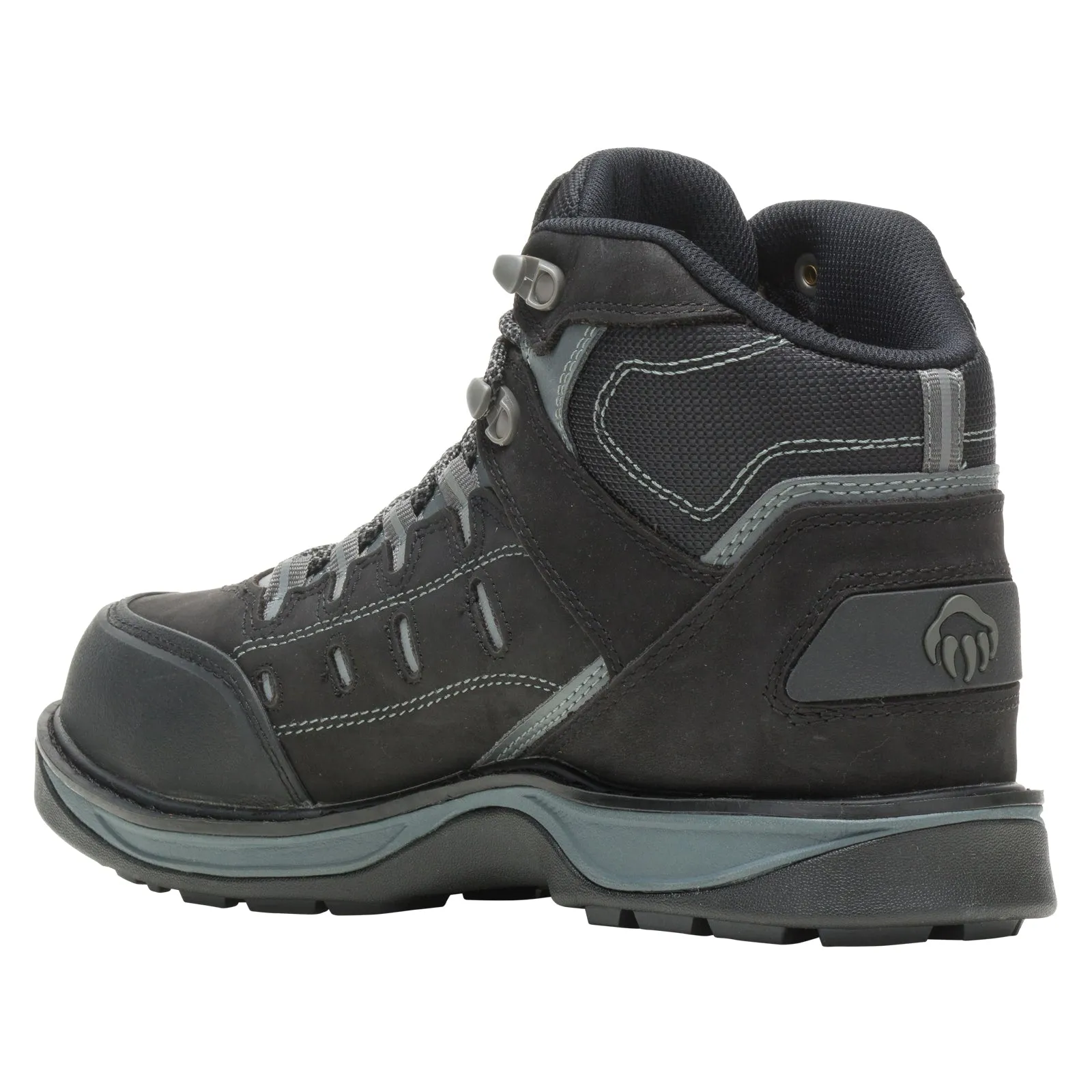 Wolverine Edge Lx Waterproof Composite Toe W10553 Mens Black Wide Work Boots Cushioned Sole Stable Fit