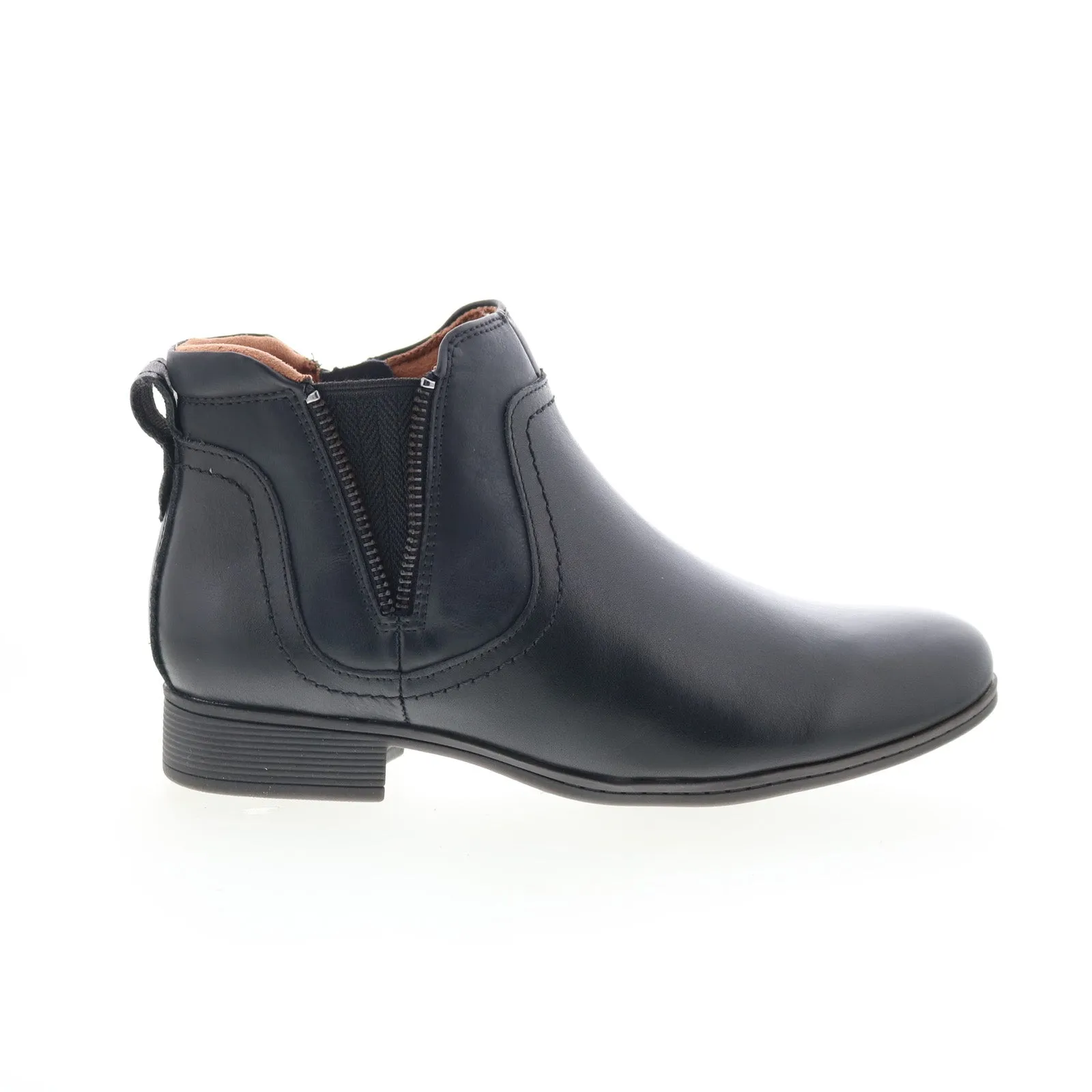 Cobb Hill Crosbie Gore CI9332 Womens Black Leather Ankle & Booties Boots Long Travel Power Step