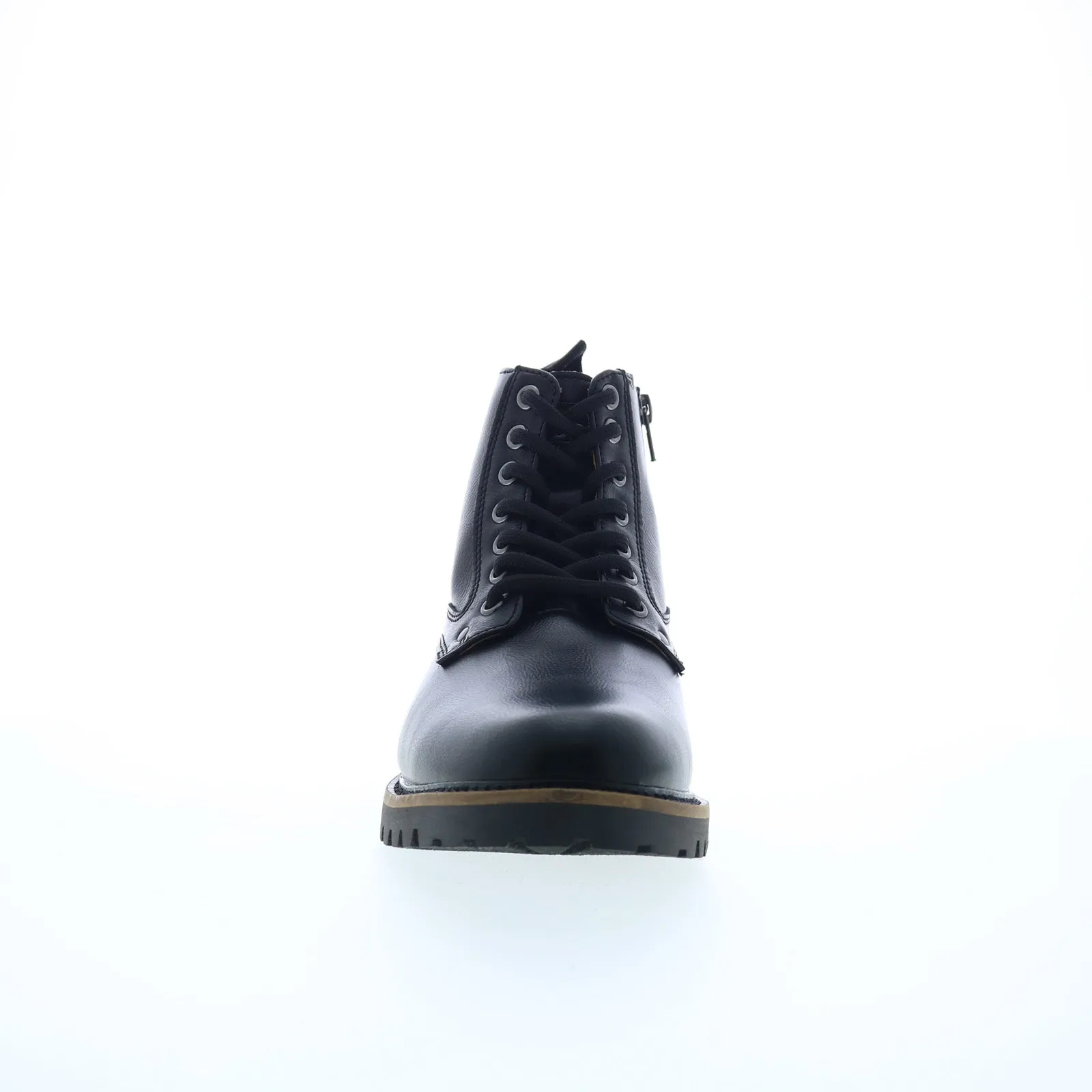 Steve Madden M-Zotikk Mens Black Synthetic Lace Up Casual Dress Boots Trail Support