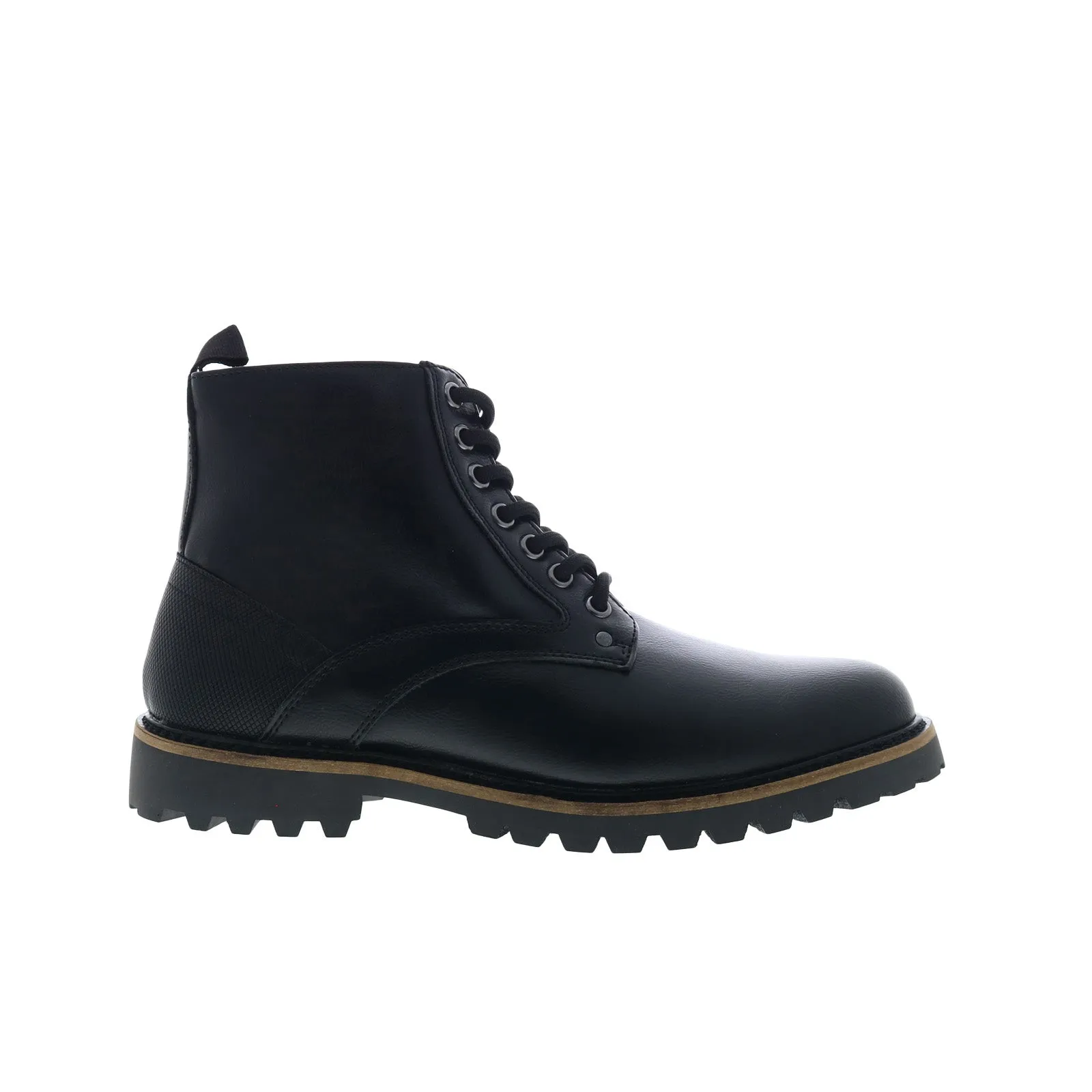 Steve Madden M-Zotikk Mens Black Synthetic Lace Up Casual Dress Boots Arch support