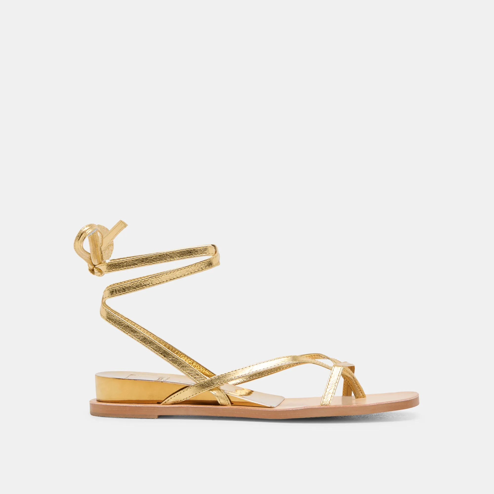 RUDIE SANDALS DARK GOLD METALLIC LEATHER No-Fuss Wear Trendy And Comfortable